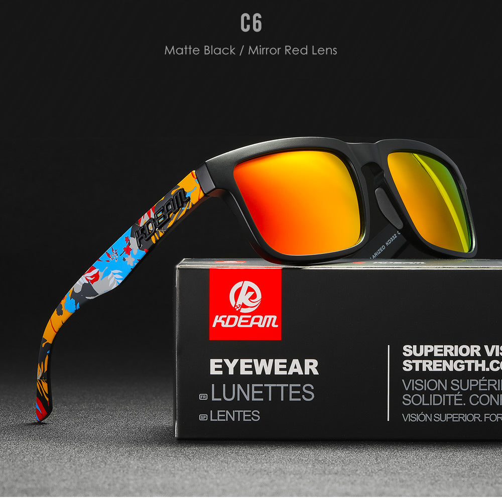 Square Outdoor Polarized Sunglasses Classic All-match Men's And Women's Sunglasses