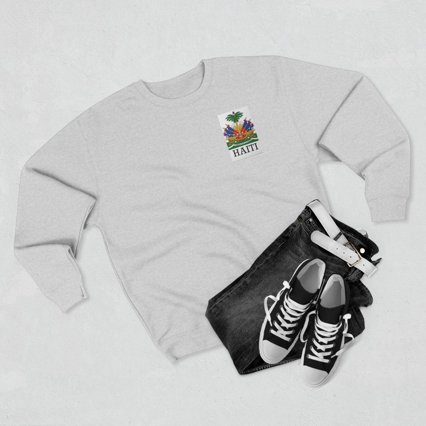 Haitian Culture Crewneck Sweatshirt | Unisex Sweatshirt | Comfort Wear | Gift for Travelers, Summer Vibes, Colorful Attire, Cultural Pride
