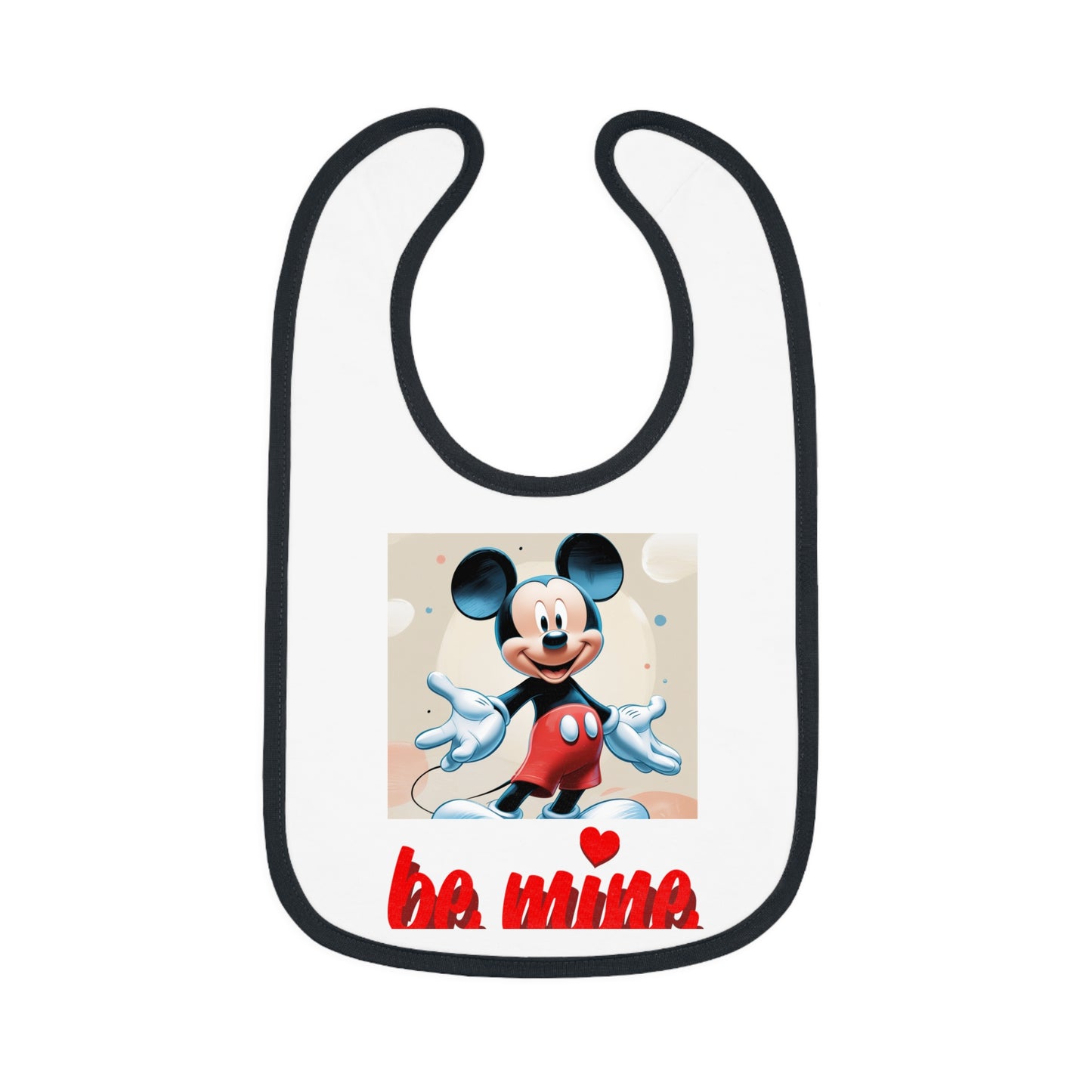 Mickey Mouse Baby Bib, Cute Baby Gifts, Infant Bibs, Disney Bibs, Baby Shower Essentials, Be Mine Bib