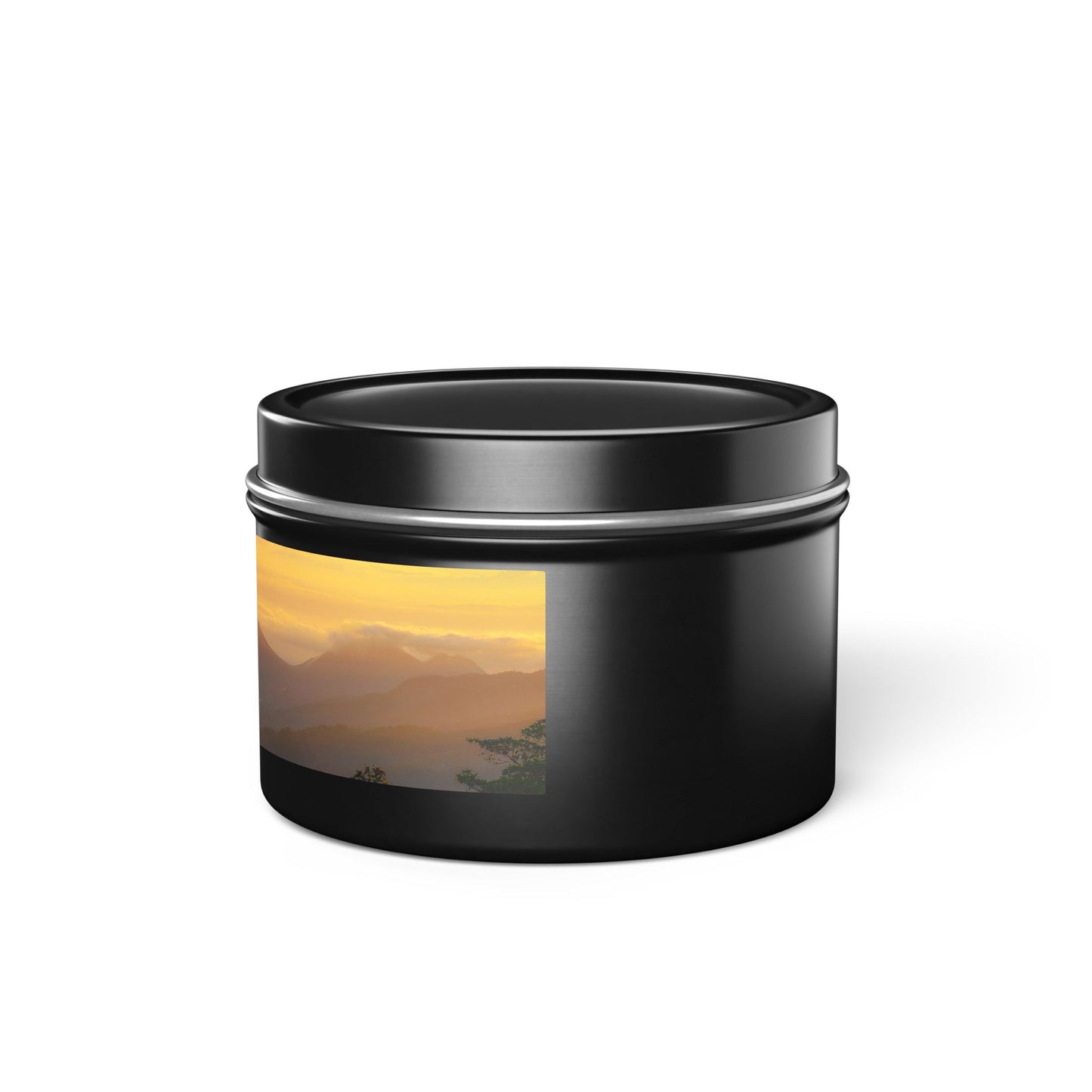 Serene Sunset Tin Candles | Hand-Poured Aromatherapy, Eco-Friendly Gift for Relaxation, Spa, Cozy Nook Decor, Home Fragrance