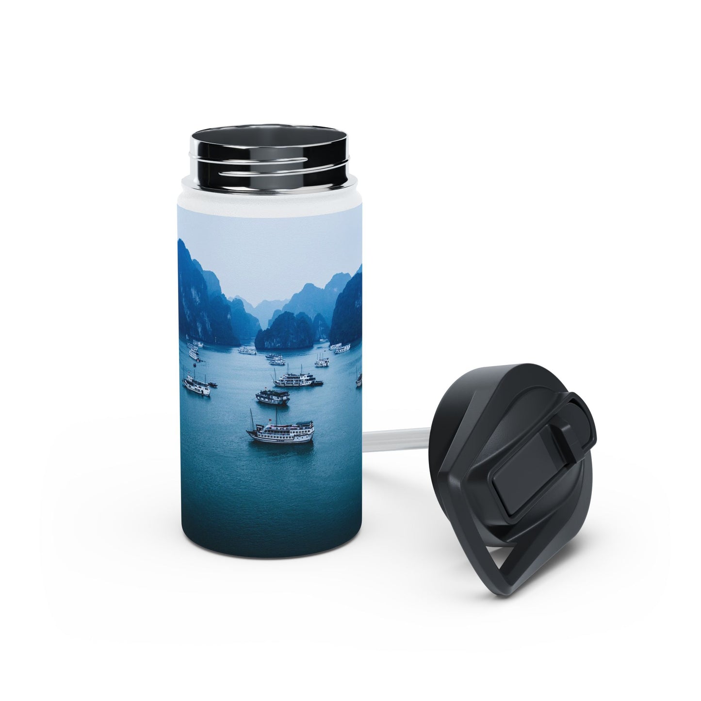 Scenic Stainless Steel Water Bottle, Eco-Friendly Hydration, Outdoor Gear, Gift for Travelers, Adventure Companion, Summer Essentials