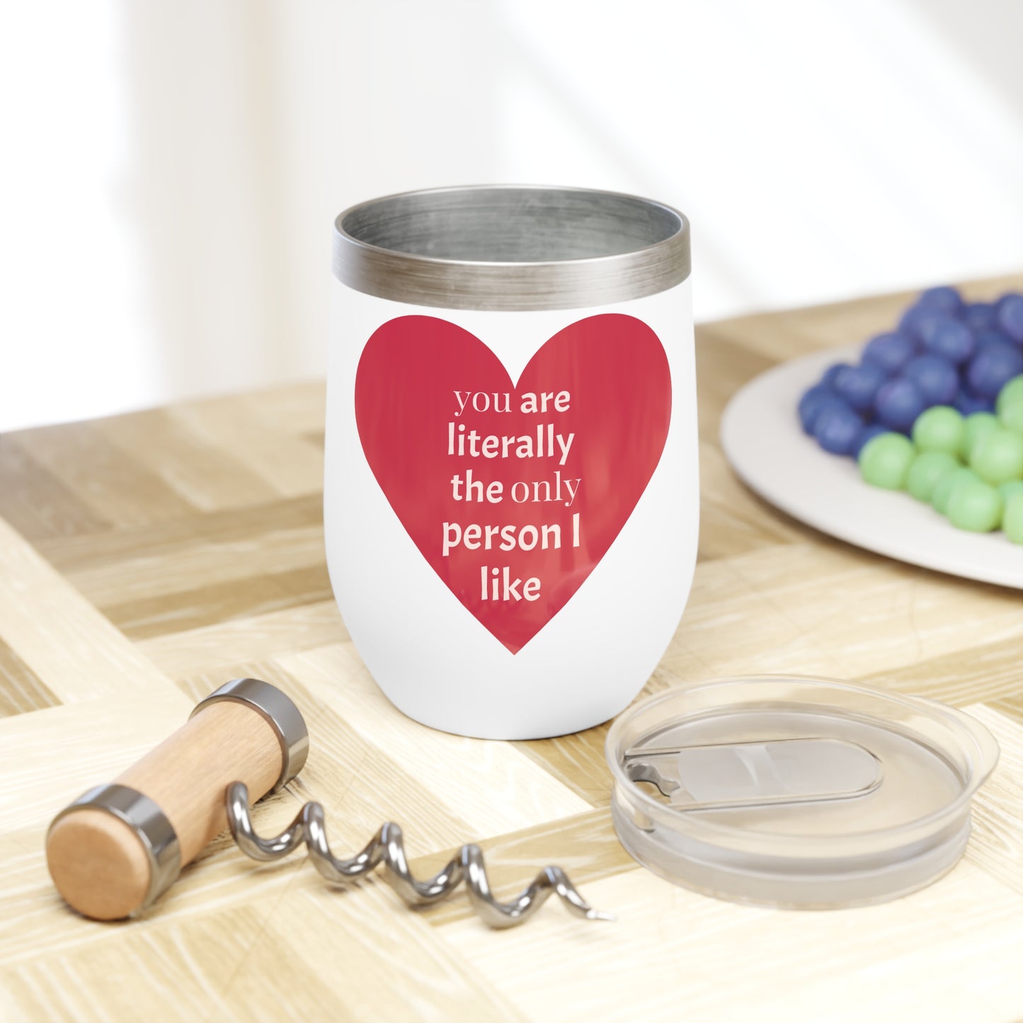 Chill Cartoon Wine Tumbler, Cute Drinkware for Parties, Fun Gift for Wine Lovers, Kid’s Birthday, Relaxation Essentials
