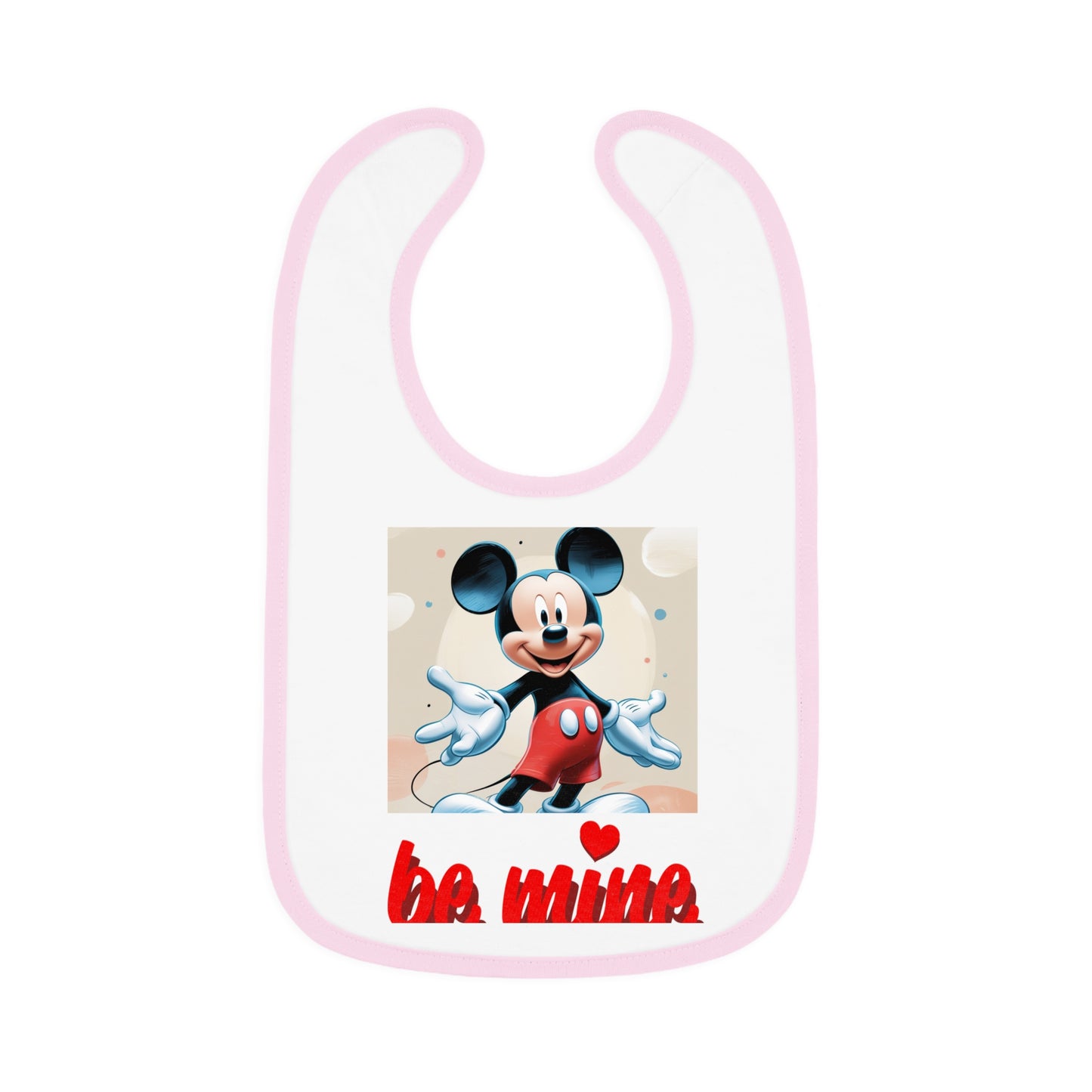 Mickey Mouse Baby Bib, Cute Baby Gifts, Infant Bibs, Disney Bibs, Baby Shower Essentials, Be Mine Bib