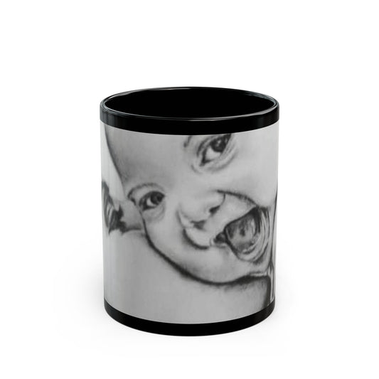 Cherished Moments Baby Mug - Cute Baby Artwork Coffee Cup, Perfect Gift for New Parents, Baby Shower, Mother's Day, Nursery Decor