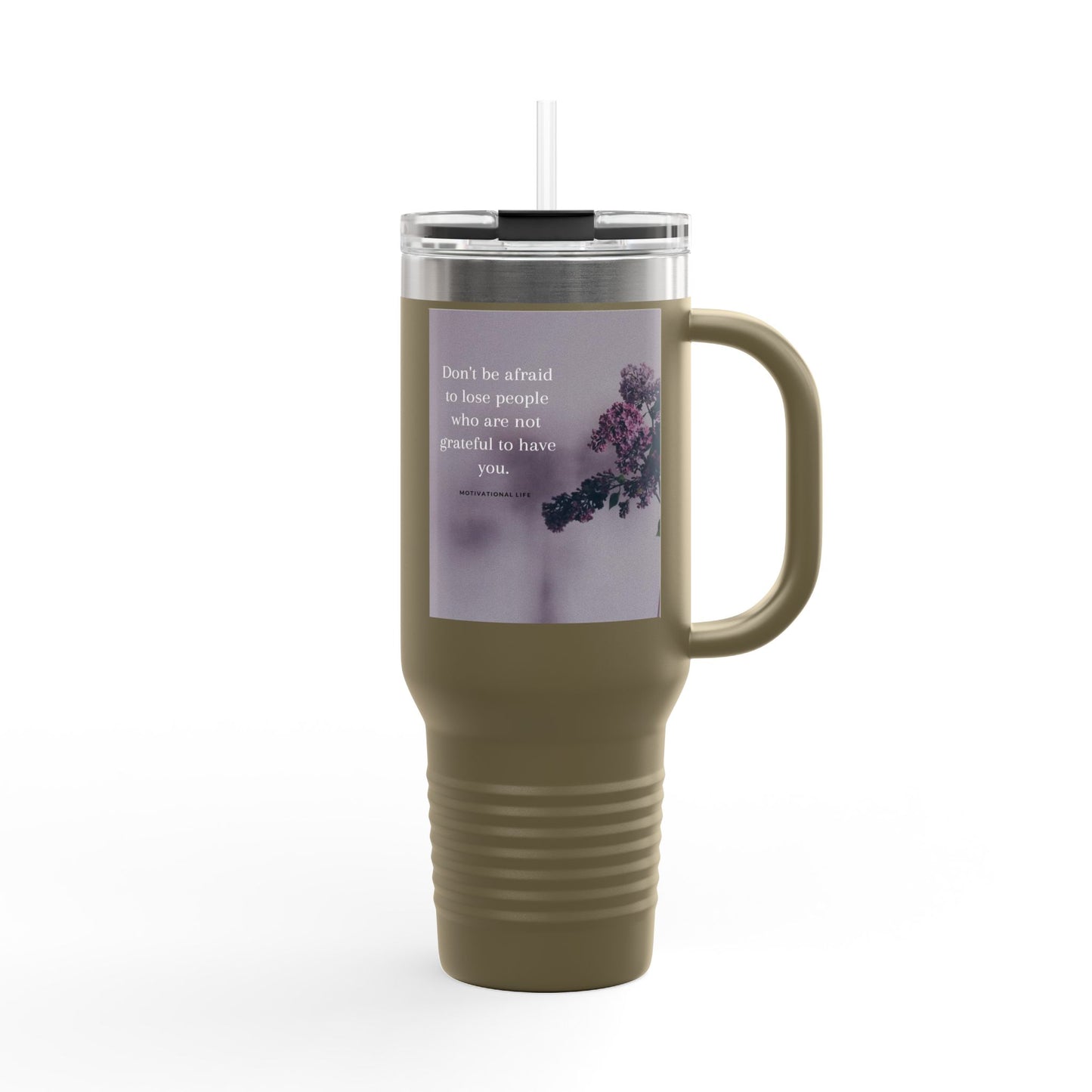 Inspirational Travel Mug - Motivational 40oz Insulated Coffee Cup, Perfect Gift for Her, Office, Outdoors, Travel, Birthday