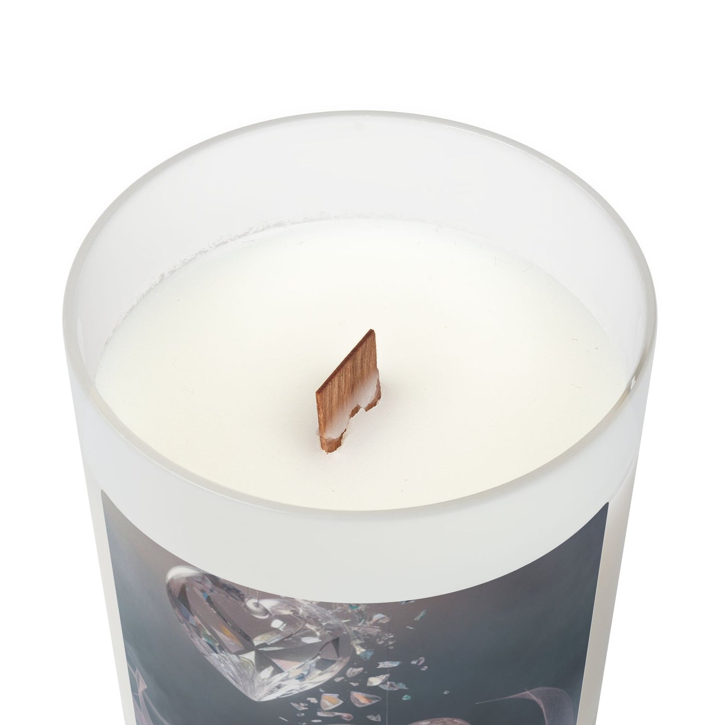 Heartfelt Frosted Glass Candle, 11oz - Elegant Home Decor, Gift for All Occasions, Aromatherapy, Relaxing Atmosphere