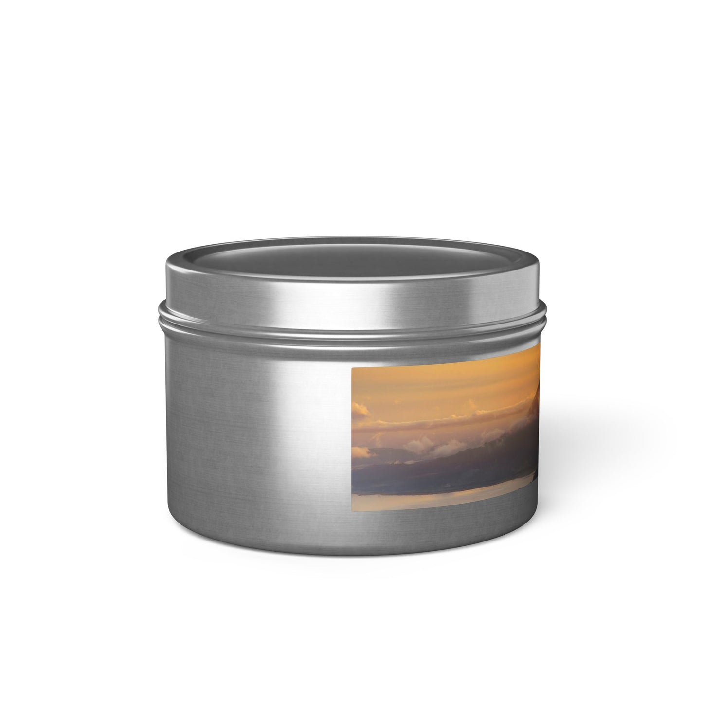 Serene Sunset Tin Candles | Hand-Poured Aromatherapy, Eco-Friendly Gift for Relaxation, Spa, Cozy Nook Decor, Home Fragrance
