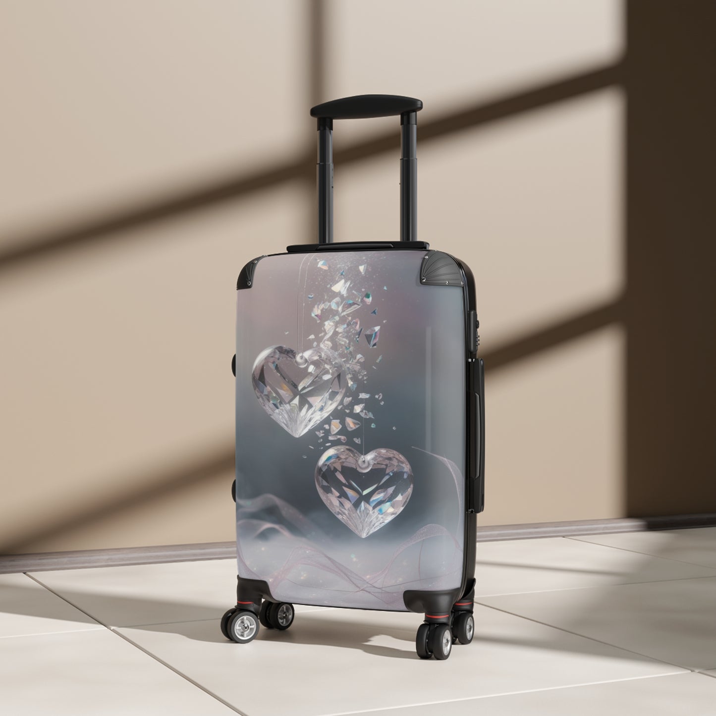 Romantic Heart Suitcase, Travel Luggage for Couples, Unique Gift for Valentine's Day, Wedding Anniversary, Honeymoon