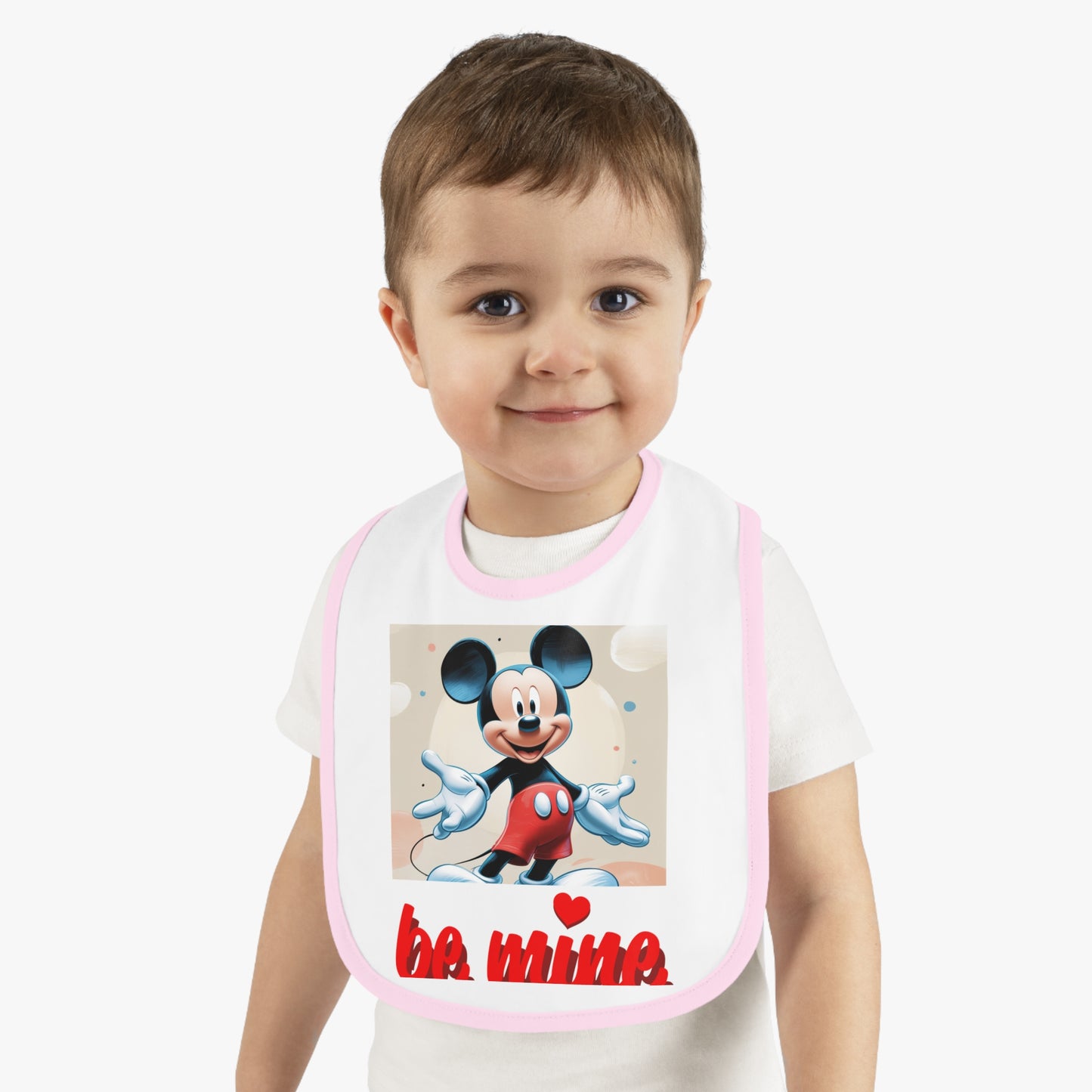 Mickey Mouse Baby Bib, Cute Baby Gifts, Infant Bibs, Disney Bibs, Baby Shower Essentials, Be Mine Bib