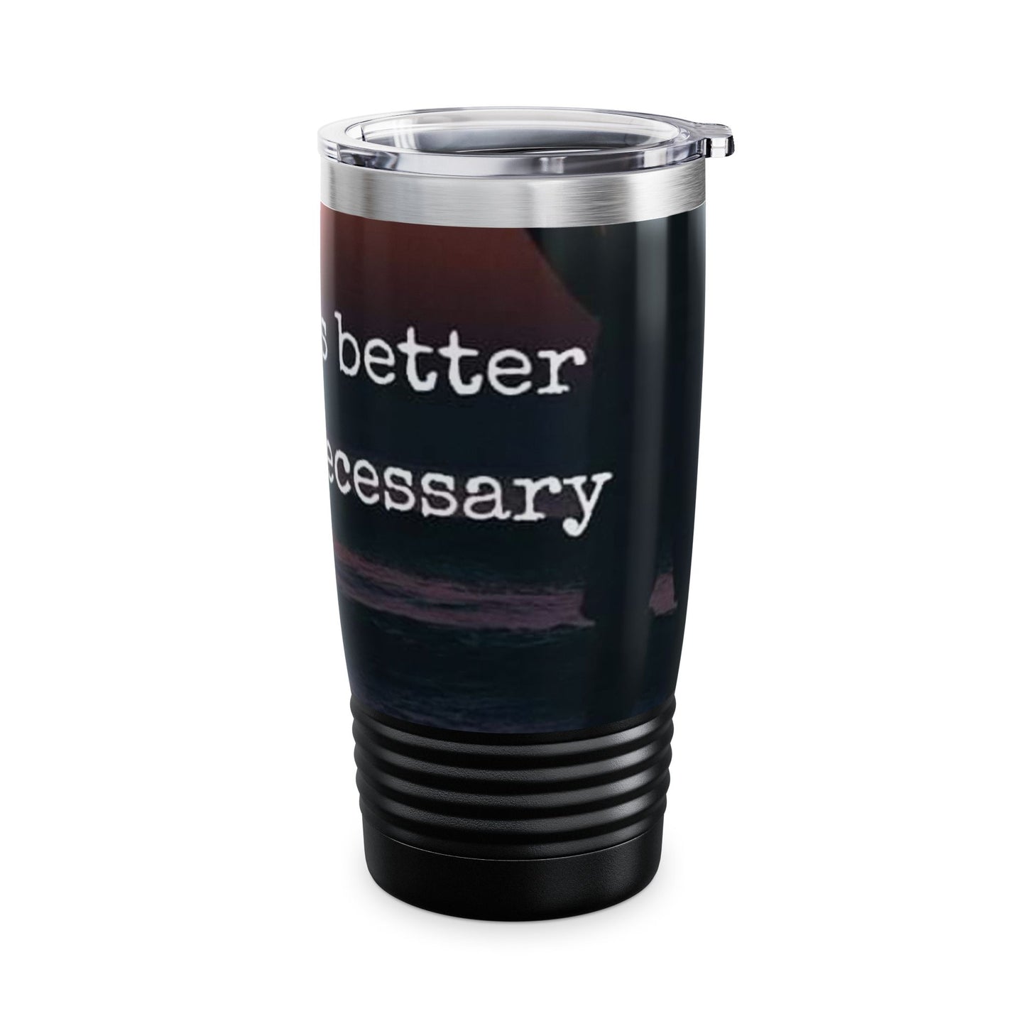 Silence is Better Ringneck Tumbler, 20oz - Creative Travel Mug for Coffee Lovers, Stylish Gift for Friends, Inspirational Quote, Daily Use