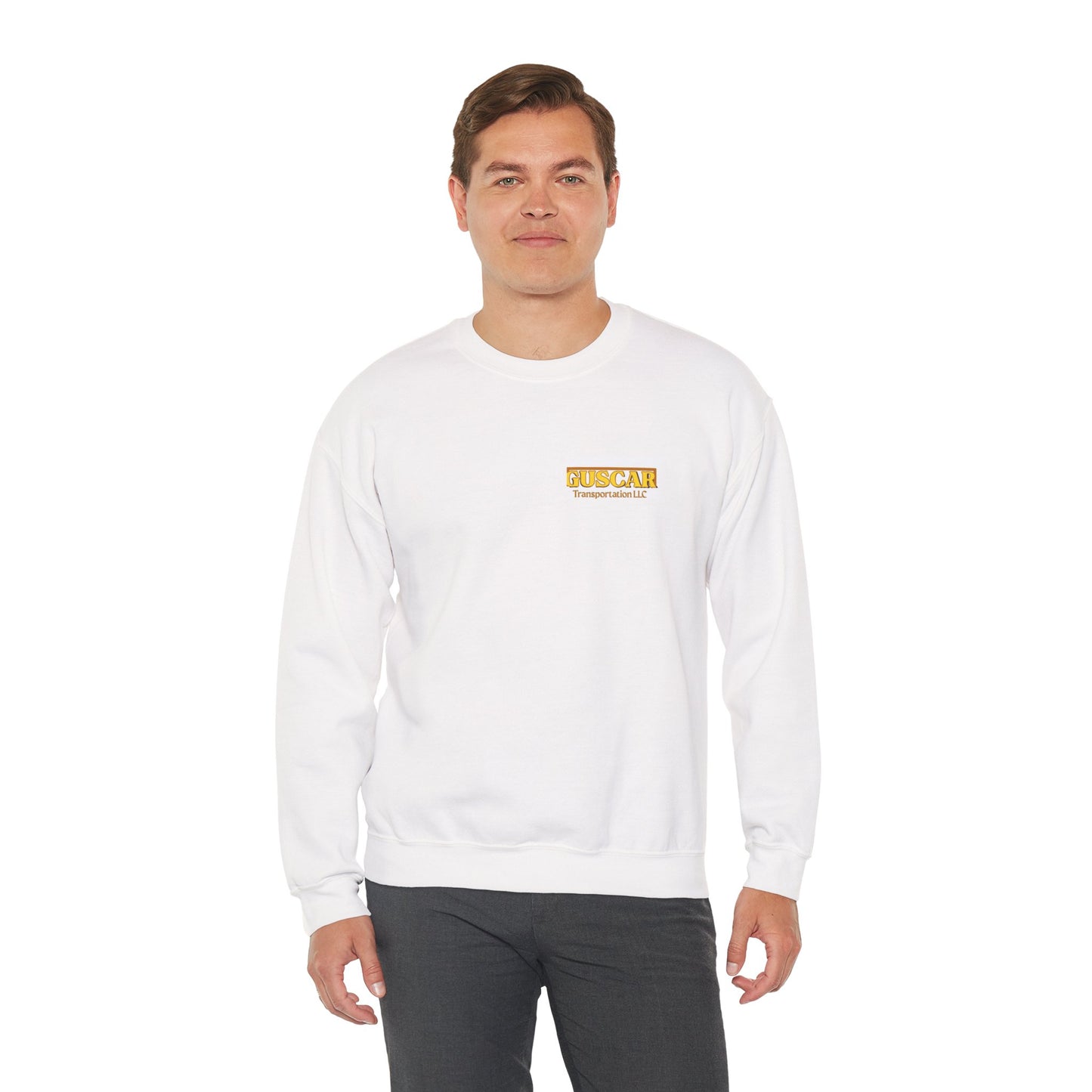 Guscar Transportation Crewneck Sweatshirt - Cozy Unisex Sweater, Casual Wear, Gift Idea, Unique Apparel, Automotive Style