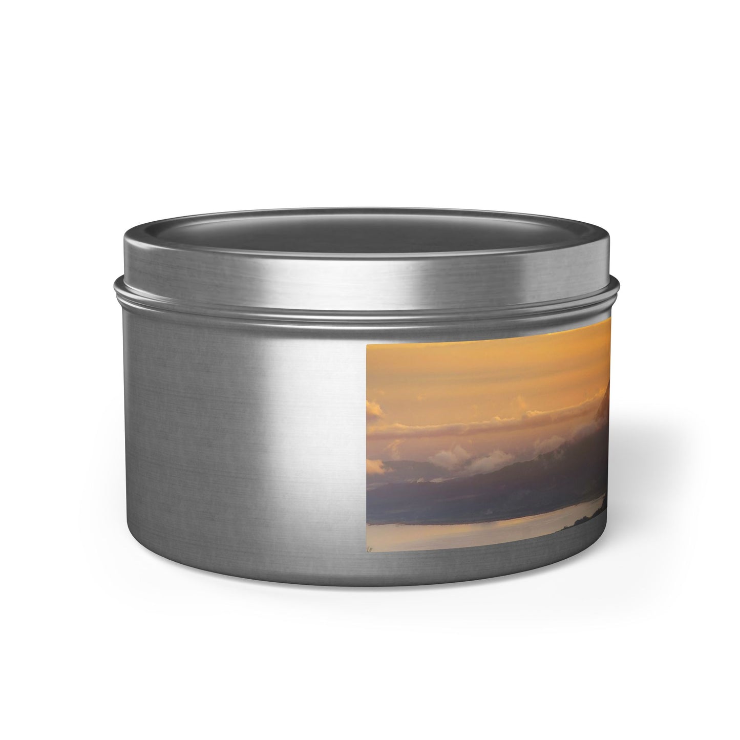 Serene Sunset Tin Candles | Hand-Poured Aromatherapy, Eco-Friendly Gift for Relaxation, Spa, Cozy Nook Decor, Home Fragrance