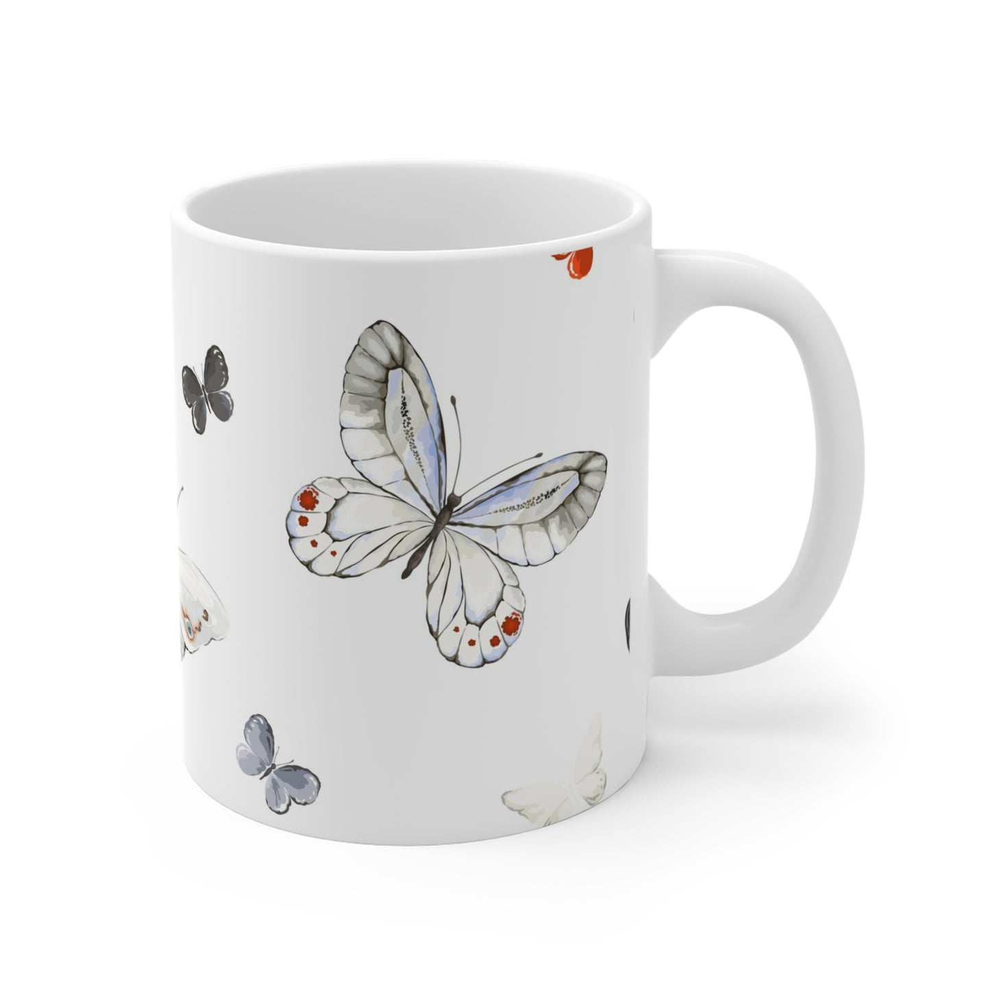 Butterfly Dreams Mug | Floral Coffee Cup, Nature Lover Gift, Butterfly Decor, Spring Homeware, Eco-Friendly Mug