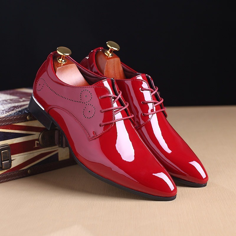 Men ShoesDress Shoes Business Casual Leather Shoes Slip-on Black Driving Shoe For Men