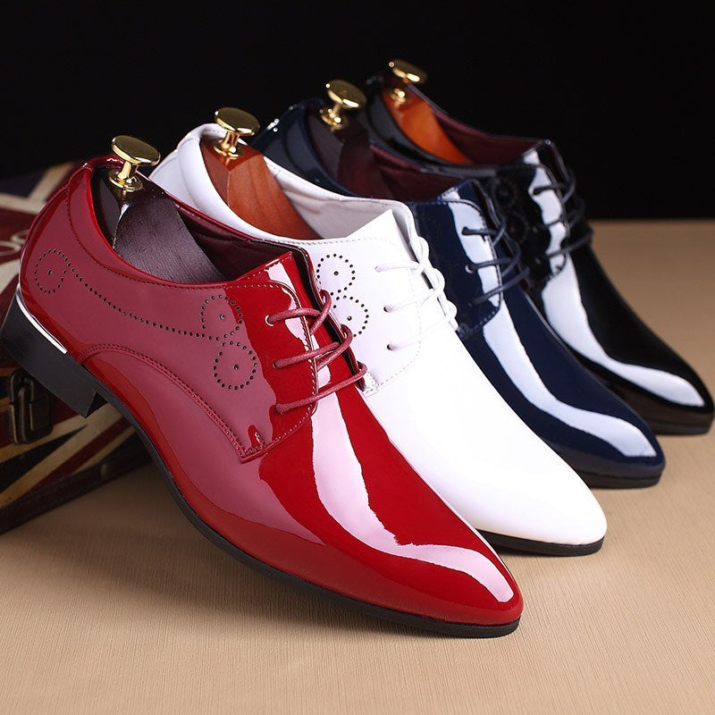Men ShoesDress Shoes Business Casual Leather Shoes Slip-on Black Driving Shoe For Men