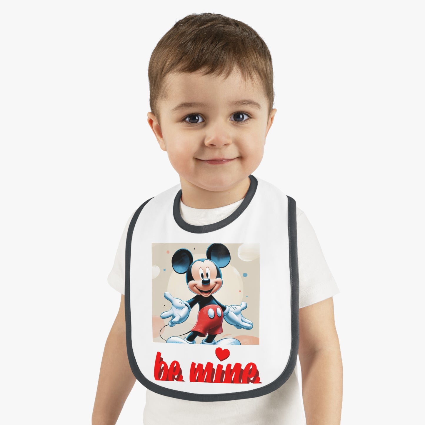Mickey Mouse Baby Bib, Cute Baby Gifts, Infant Bibs, Disney Bibs, Baby Shower Essentials, Be Mine Bib