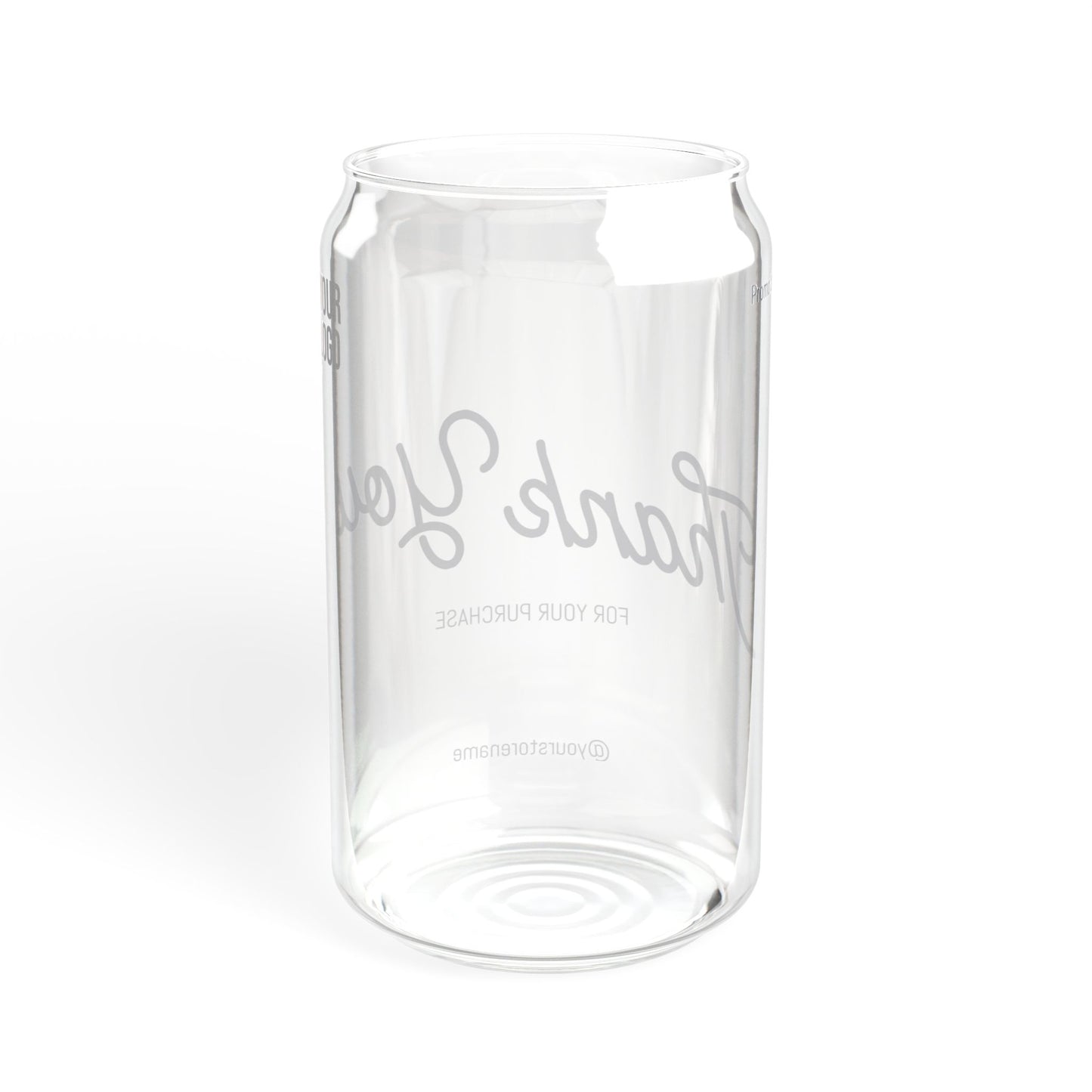Thank You Sipper Glass, 16oz | Unique Gift, Eco-Friendly Straw, Perfect for Parties, Weddings, Home Use