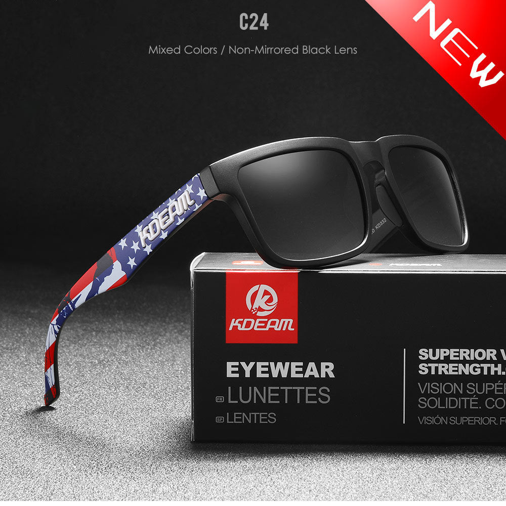 Square Outdoor Polarized Sunglasses Classic All-match Men's And Women's Sunglasses