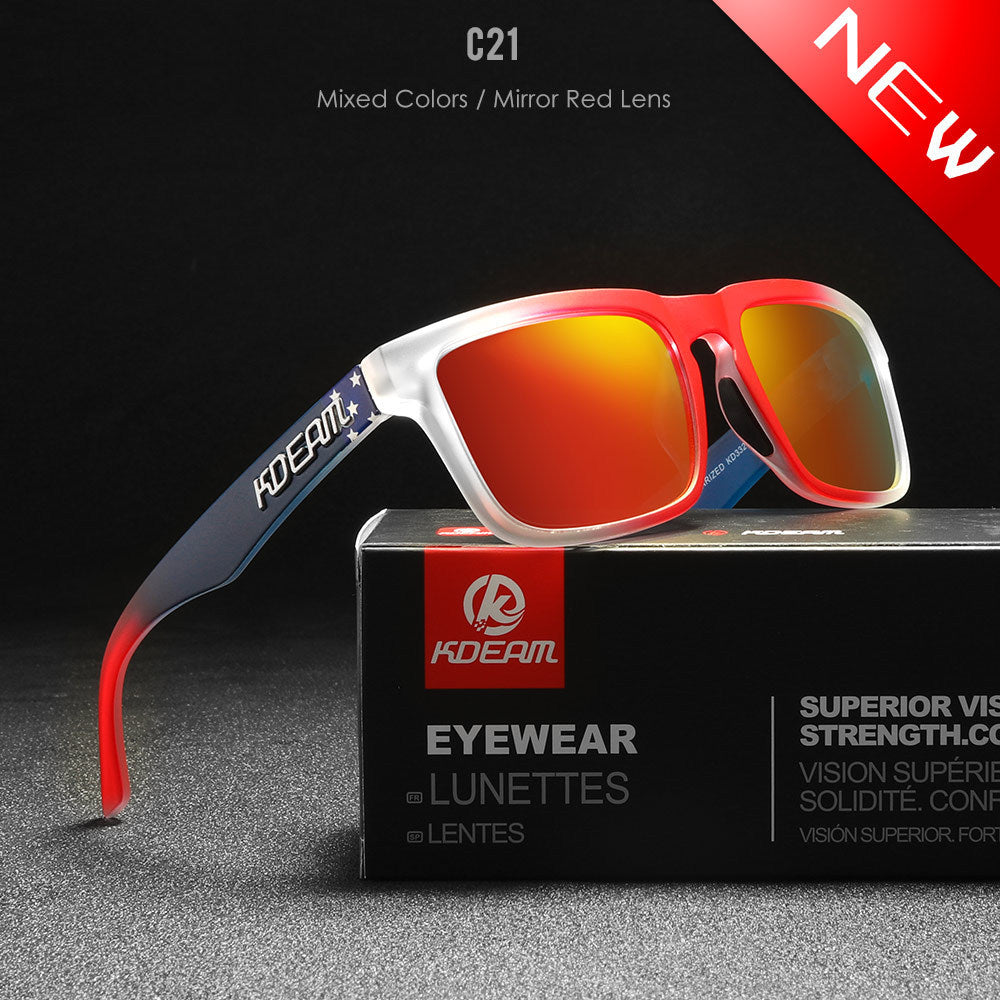 Square Outdoor Polarized Sunglasses Classic All-match Men's And Women's Sunglasses