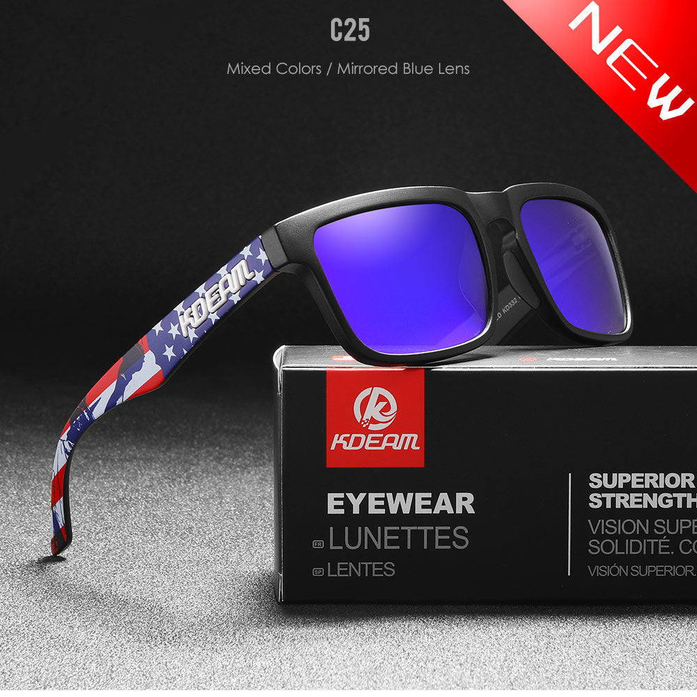 Square Outdoor Polarized Sunglasses Classic All-match Men's And Women's Sunglasses