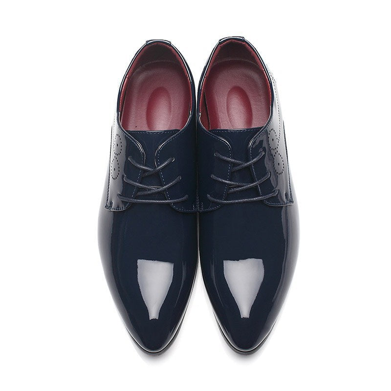 Men ShoesDress Shoes Business Casual Leather Shoes Slip-on Black Driving Shoe For Men