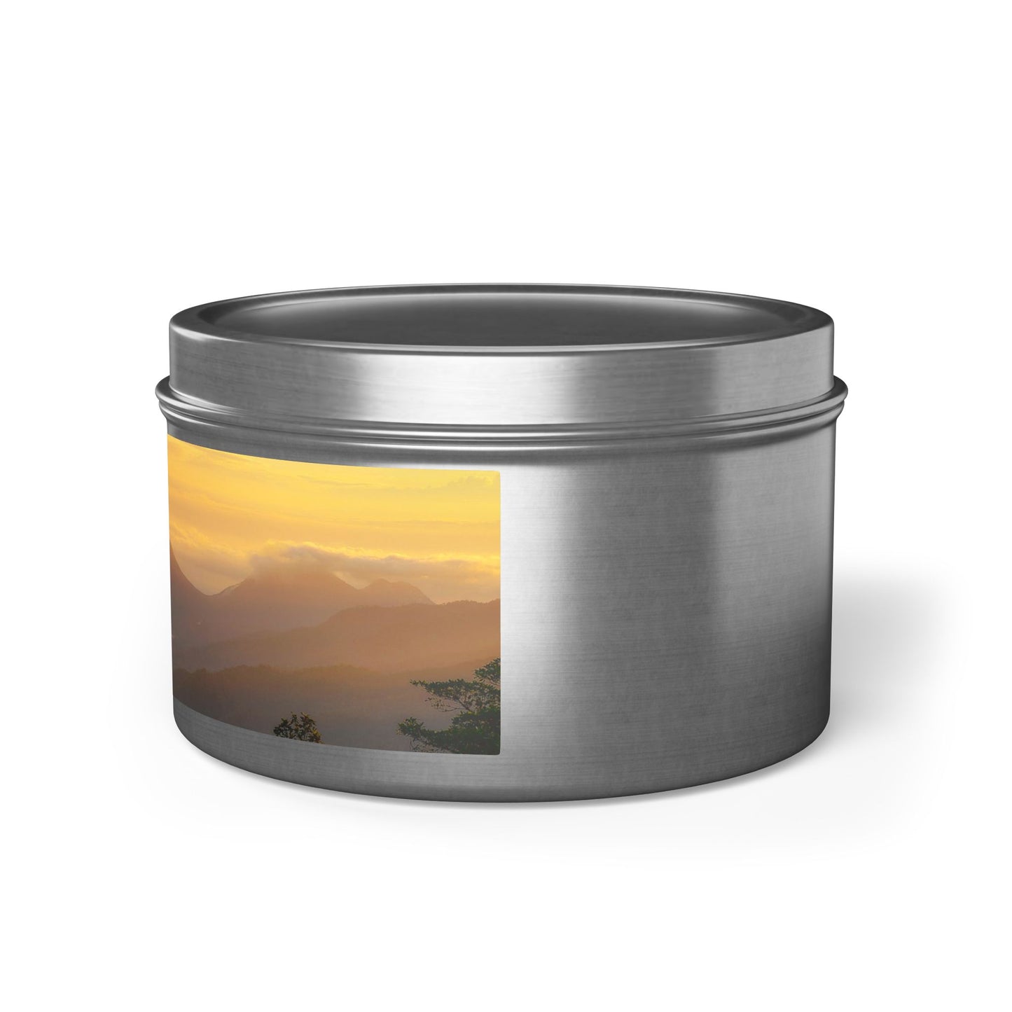 Serene Sunset Tin Candles | Hand-Poured Aromatherapy, Eco-Friendly Gift for Relaxation, Spa, Cozy Nook Decor, Home Fragrance