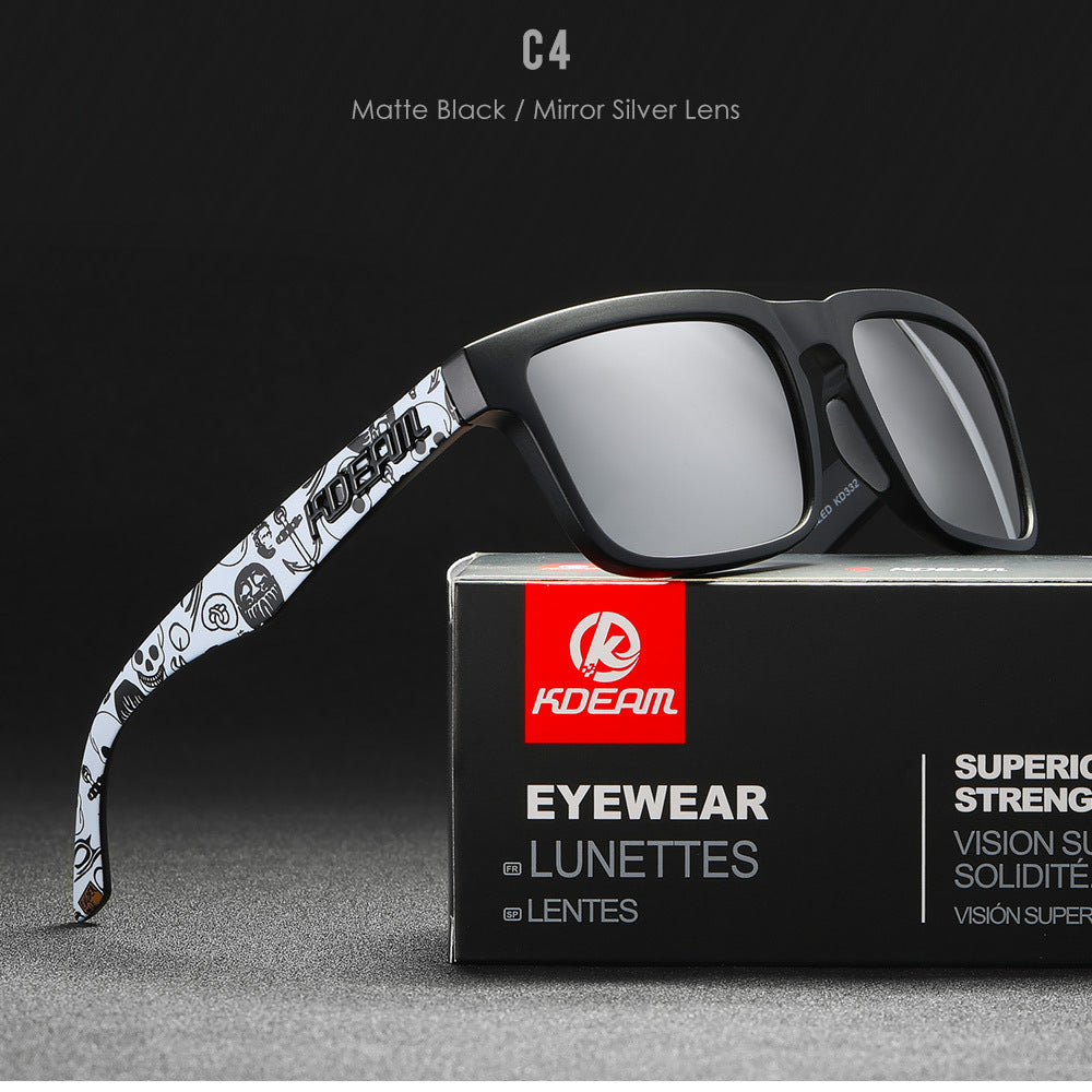 Square Outdoor Polarized Sunglasses Classic All-match Men's And Women's Sunglasses