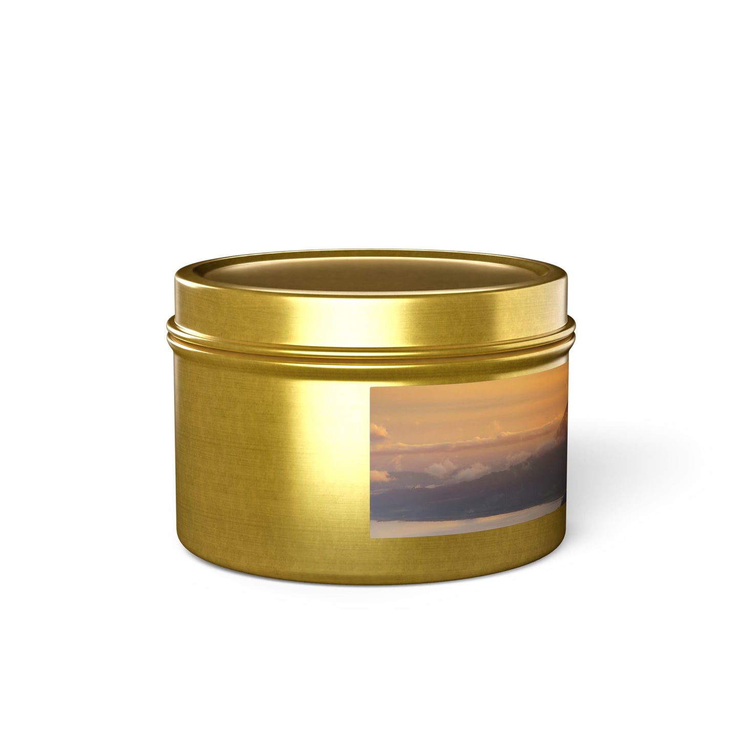 Serene Sunset Tin Candles | Hand-Poured Aromatherapy, Eco-Friendly Gift for Relaxation, Spa, Cozy Nook Decor, Home Fragrance
