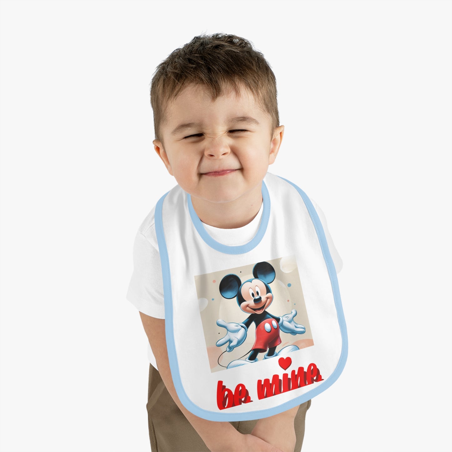 Mickey Mouse Baby Bib, Cute Baby Gifts, Infant Bibs, Disney Bibs, Baby Shower Essentials, Be Mine Bib