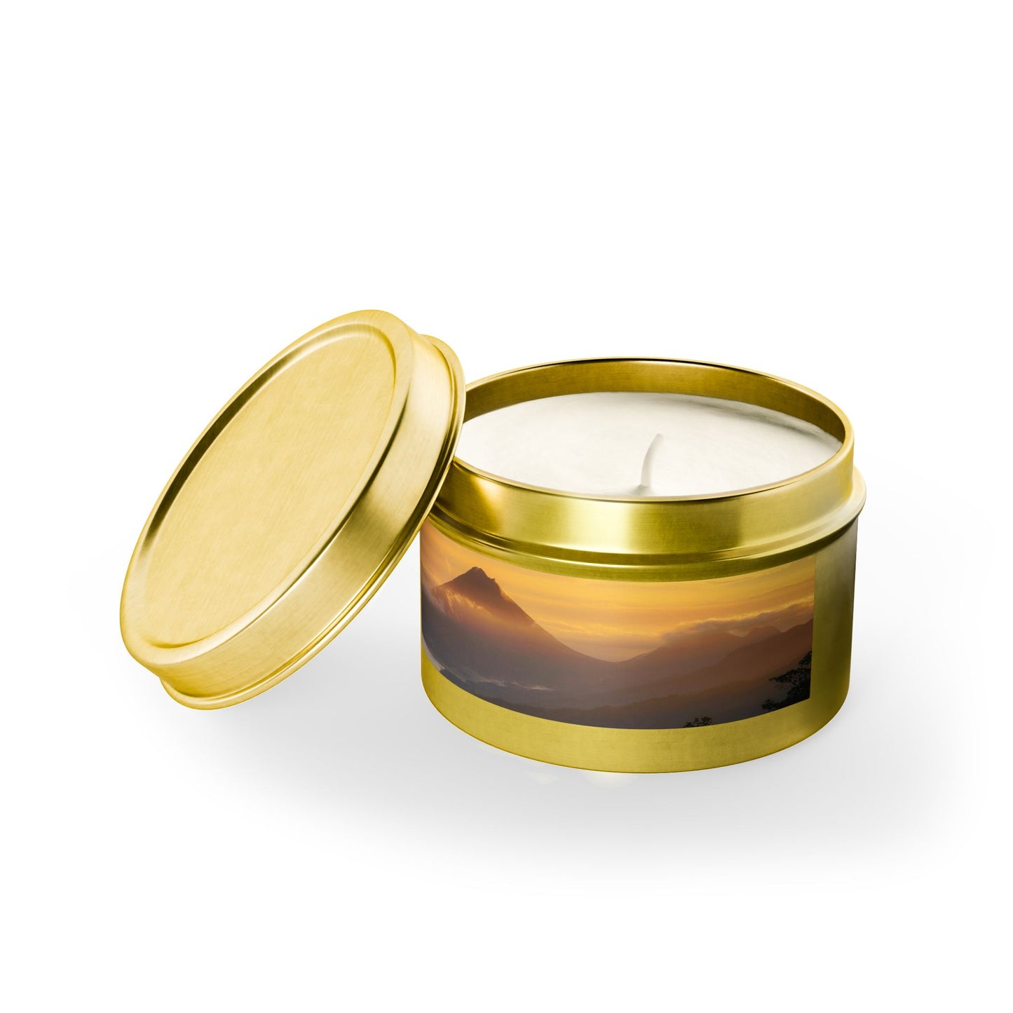 Serene Sunset Tin Candles | Hand-Poured Aromatherapy, Eco-Friendly Gift for Relaxation, Spa, Cozy Nook Decor, Home Fragrance