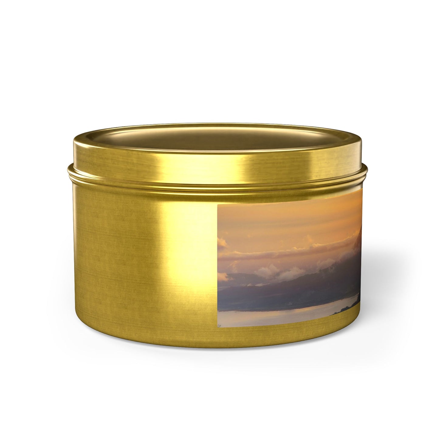 Serene Sunset Tin Candles | Hand-Poured Aromatherapy, Eco-Friendly Gift for Relaxation, Spa, Cozy Nook Decor, Home Fragrance