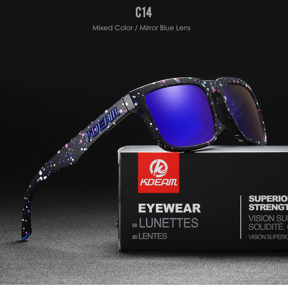 Square Outdoor Polarized Sunglasses Classic All-match Men's And Women's Sunglasses