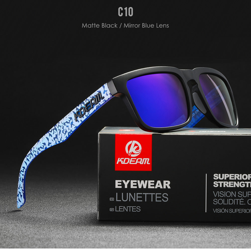 Square Outdoor Polarized Sunglasses Classic All-match Men's And Women's Sunglasses