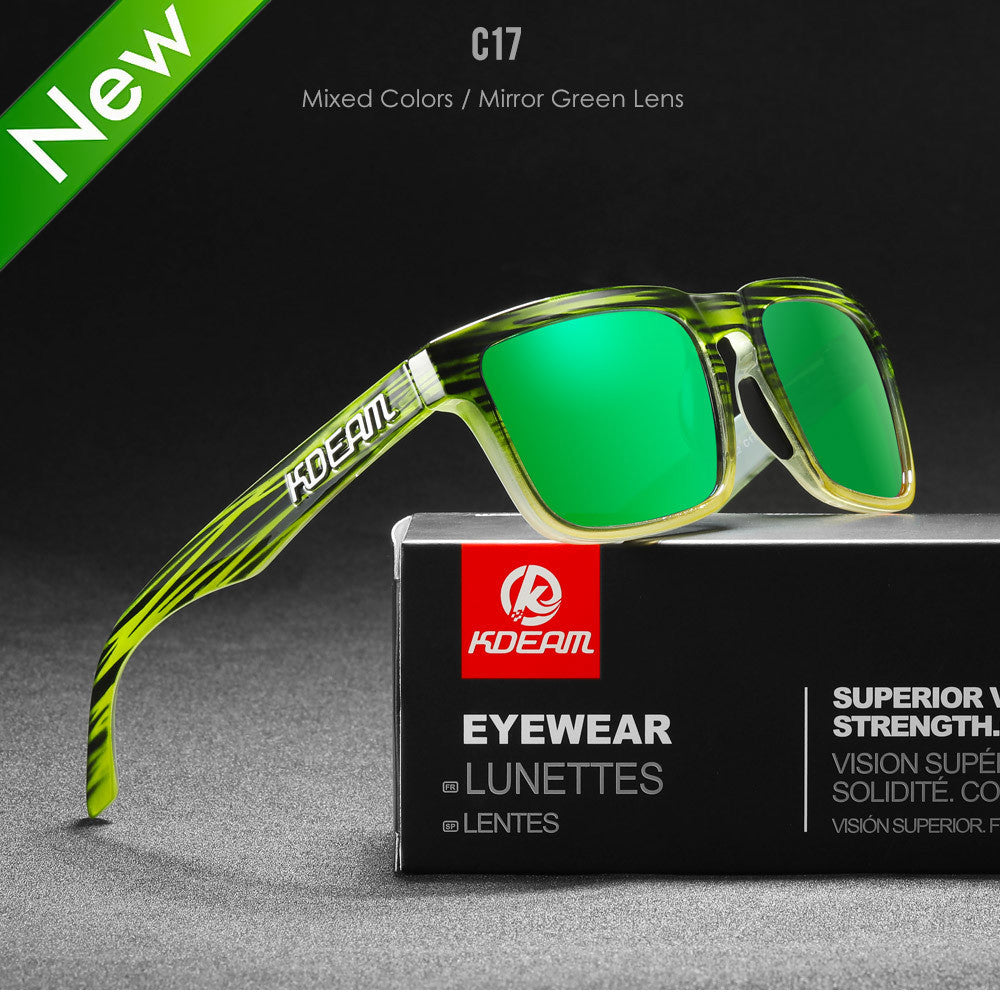 Square Outdoor Polarized Sunglasses Classic All-match Men's And Women's Sunglasses