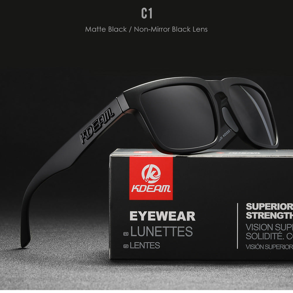 Square Outdoor Polarized Sunglasses Classic All-match Men's And Women's Sunglasses