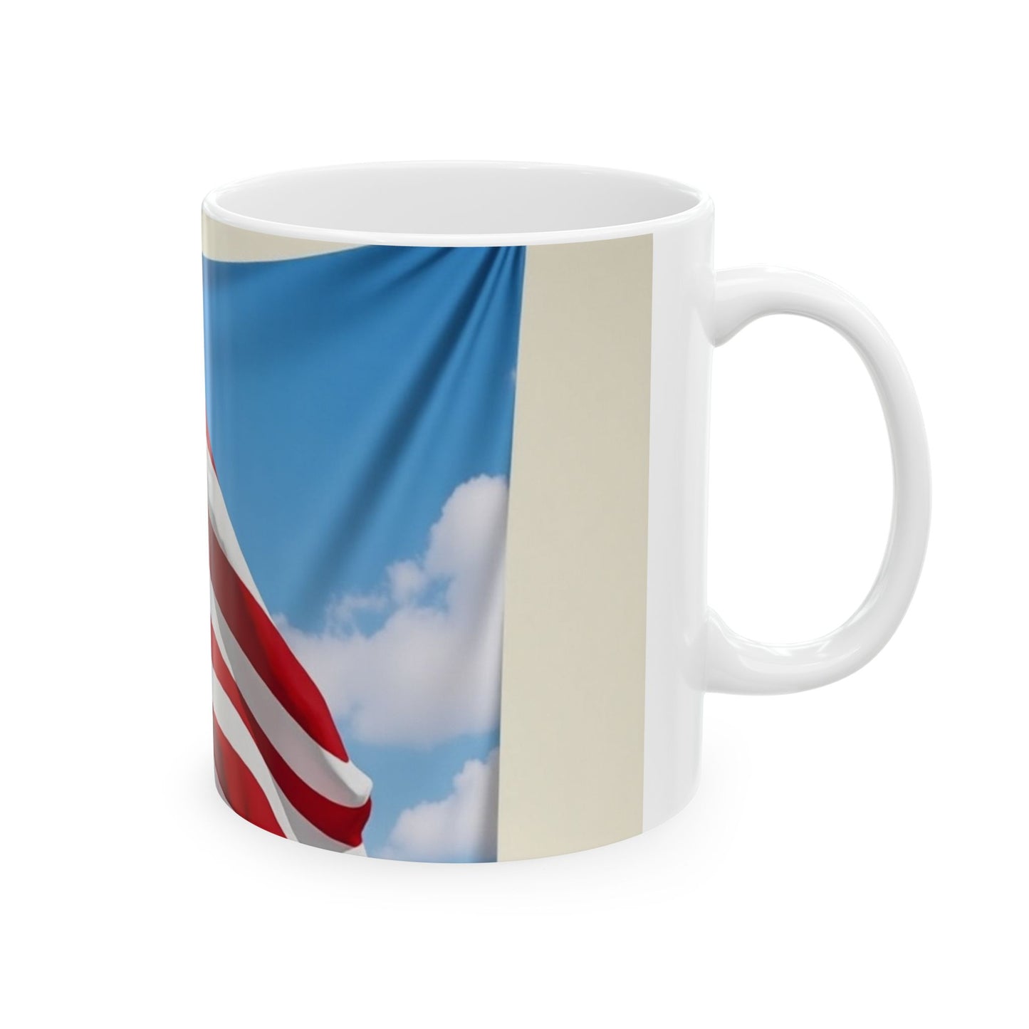 Patriotic Ceramic Mug - Celebrate Freedom and Liberty | Great for Gifts, Holidays, Home Decor, Coffee Lovers, USA Spirit