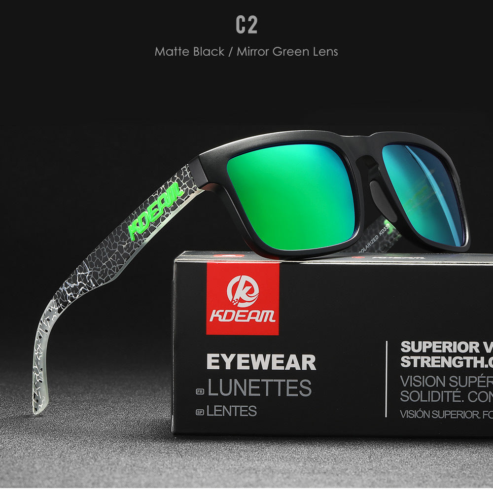 Square Outdoor Polarized Sunglasses Classic All-match Men's And Women's Sunglasses
