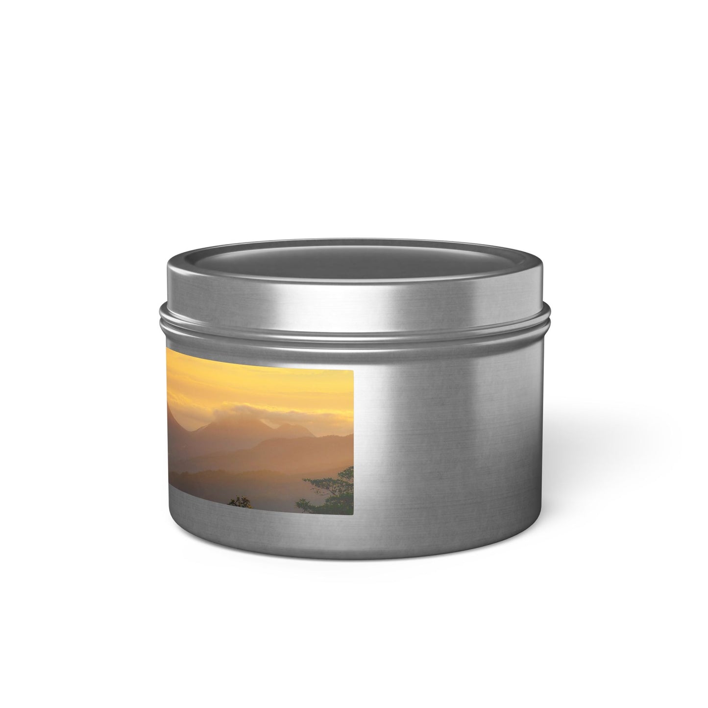 Serene Sunset Tin Candles | Hand-Poured Aromatherapy, Eco-Friendly Gift for Relaxation, Spa, Cozy Nook Decor, Home Fragrance