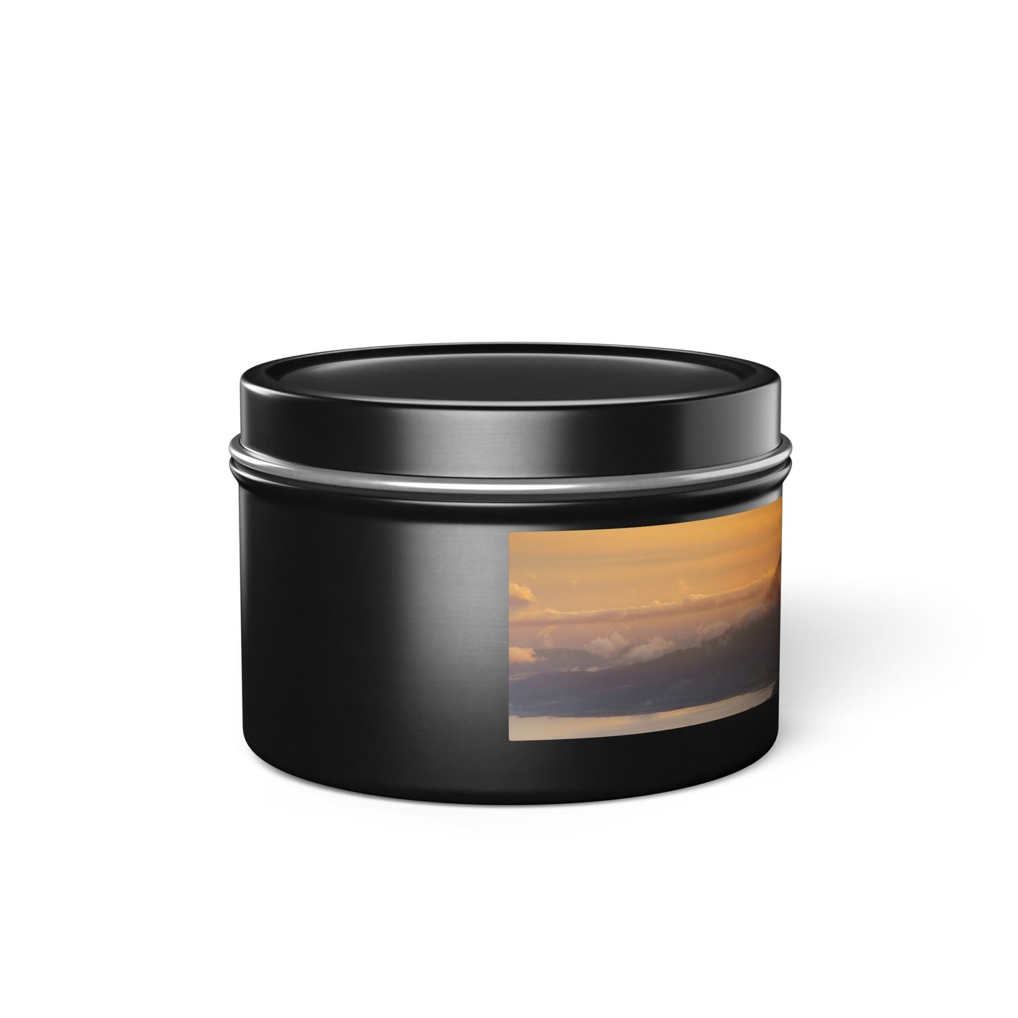 Serene Sunset Tin Candles | Hand-Poured Aromatherapy, Eco-Friendly Gift for Relaxation, Spa, Cozy Nook Decor, Home Fragrance