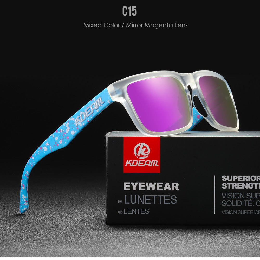 Square Outdoor Polarized Sunglasses Classic All-match Men's And Women's Sunglasses
