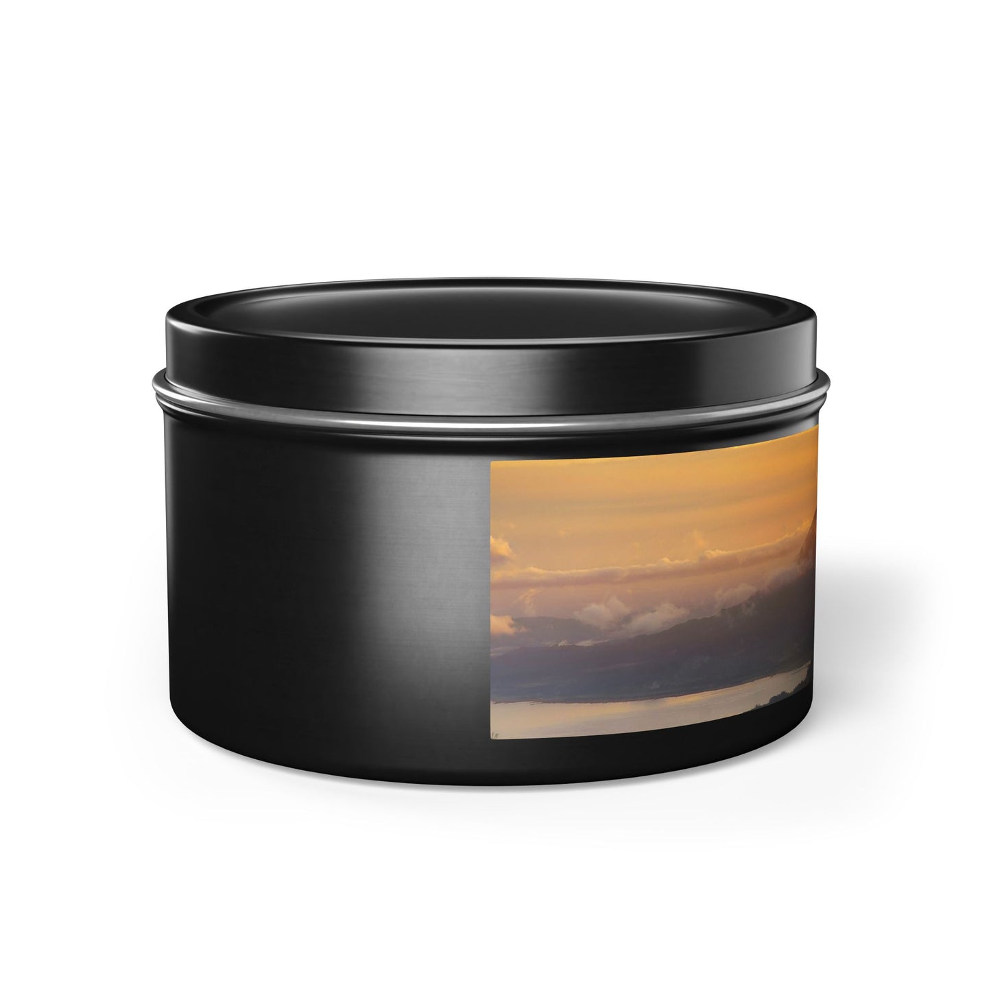 Serene Sunset Tin Candles | Hand-Poured Aromatherapy, Eco-Friendly Gift for Relaxation, Spa, Cozy Nook Decor, Home Fragrance