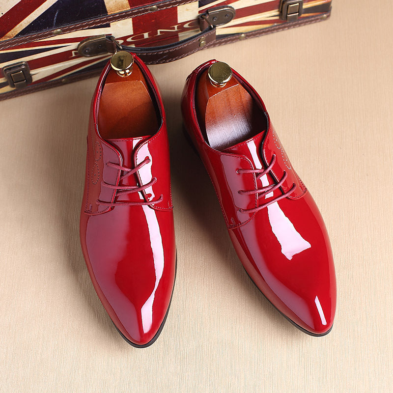 Men ShoesDress Shoes Business Casual Leather Shoes Slip-on Black Driving Shoe For Men