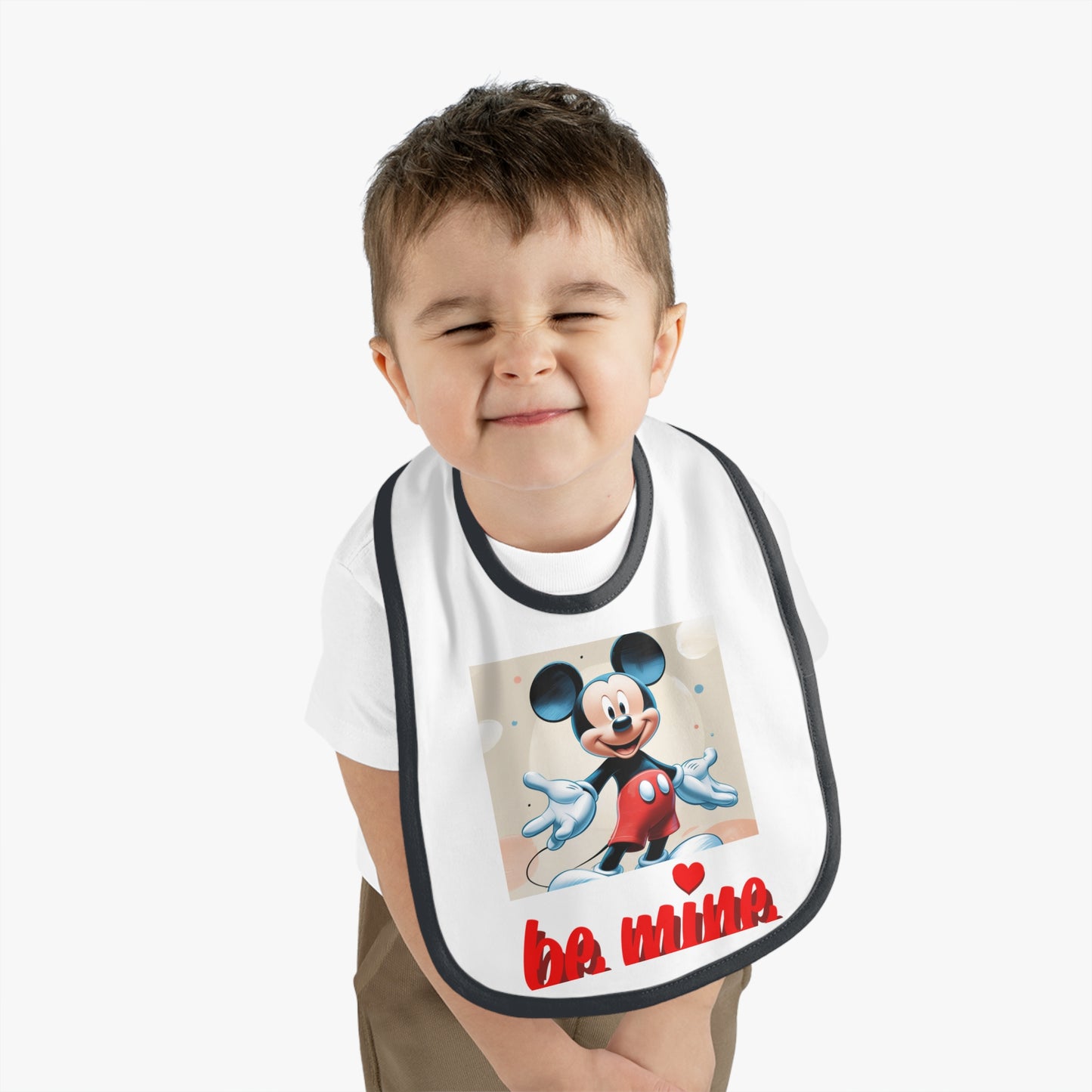 Mickey Mouse Baby Bib, Cute Baby Gifts, Infant Bibs, Disney Bibs, Baby Shower Essentials, Be Mine Bib