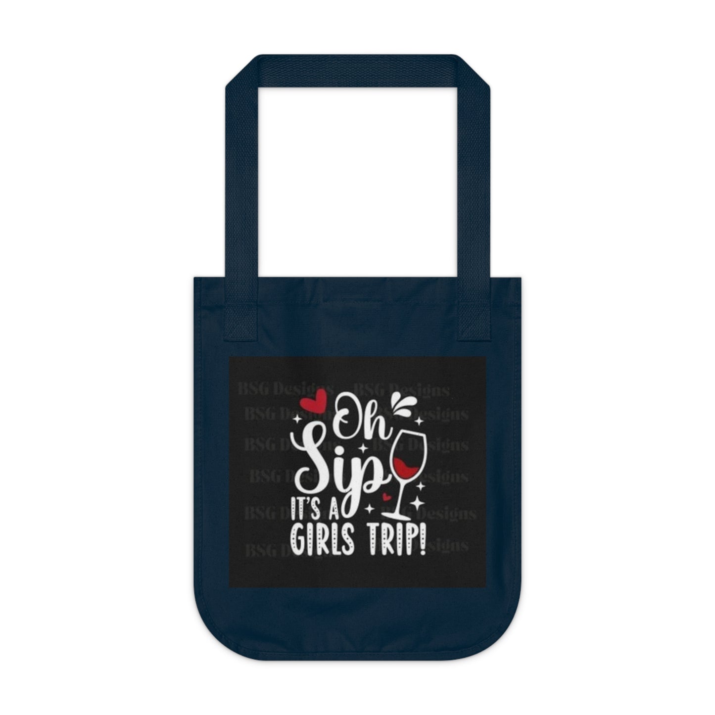 Girls Trip Organic Canvas Tote Bag, Wine Lover Gift, Travel Essentials, Eco-Friendly Beach Bag, Fun Shopping Tote, Bachelorette Party Favor