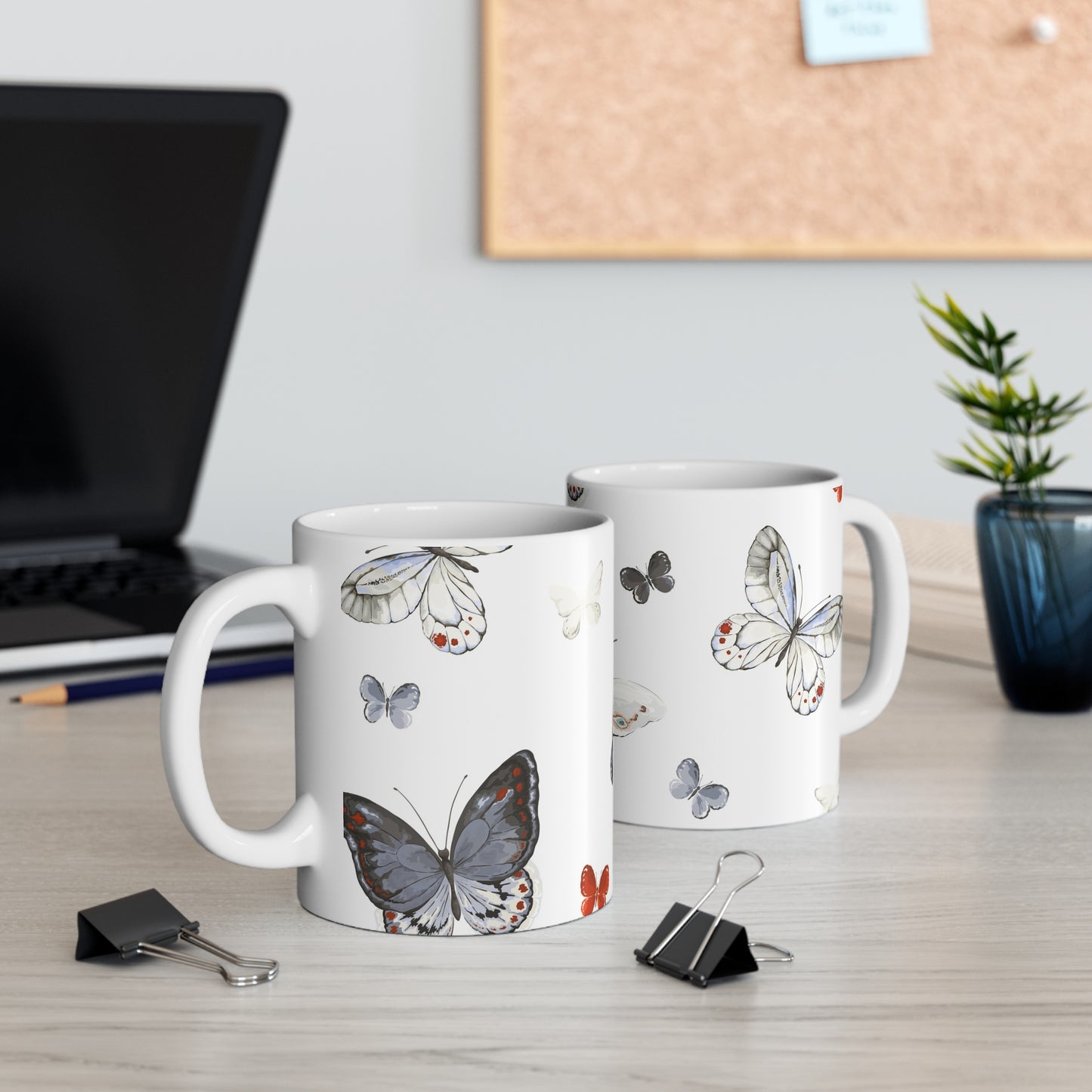 Butterfly Dreams Mug | Floral Coffee Cup, Nature Lover Gift, Butterfly Decor, Spring Homeware, Eco-Friendly Mug