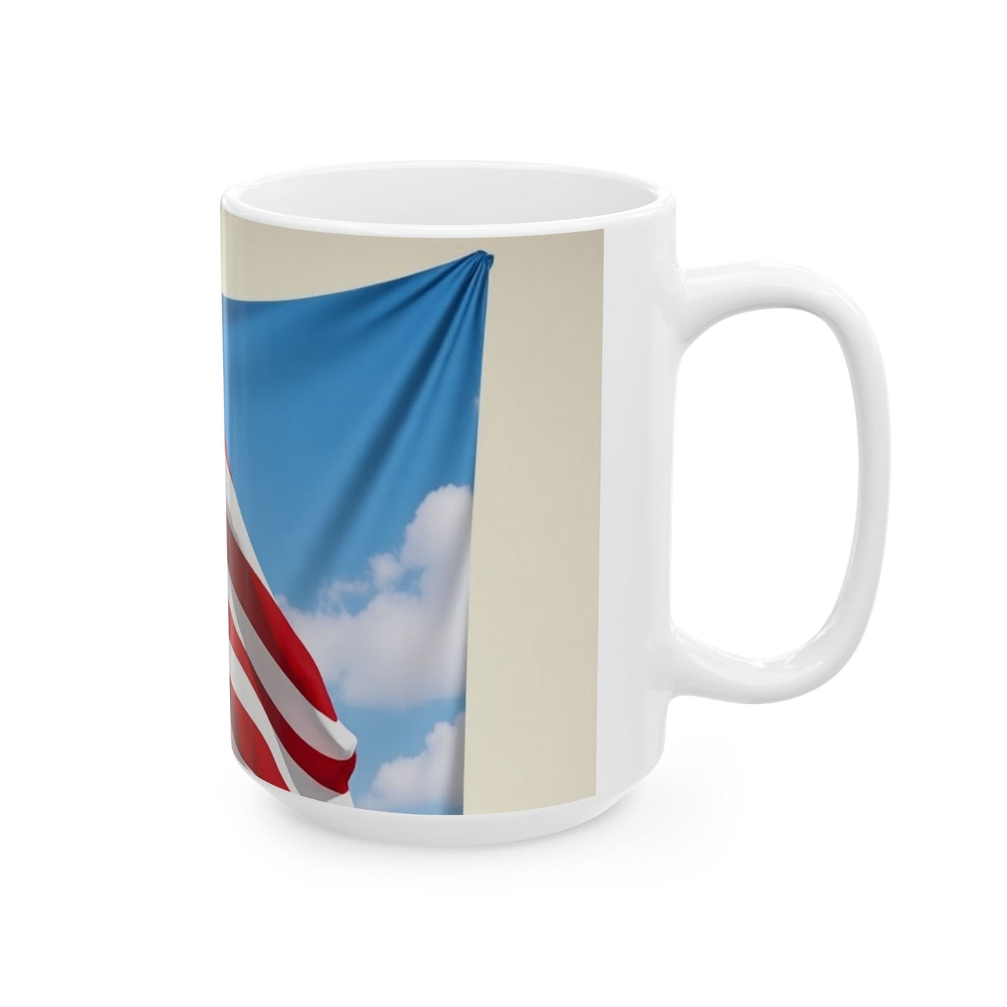 Patriotic Ceramic Mug - Celebrate Freedom and Liberty | Great for Gifts, Holidays, Home Decor, Coffee Lovers, USA Spirit