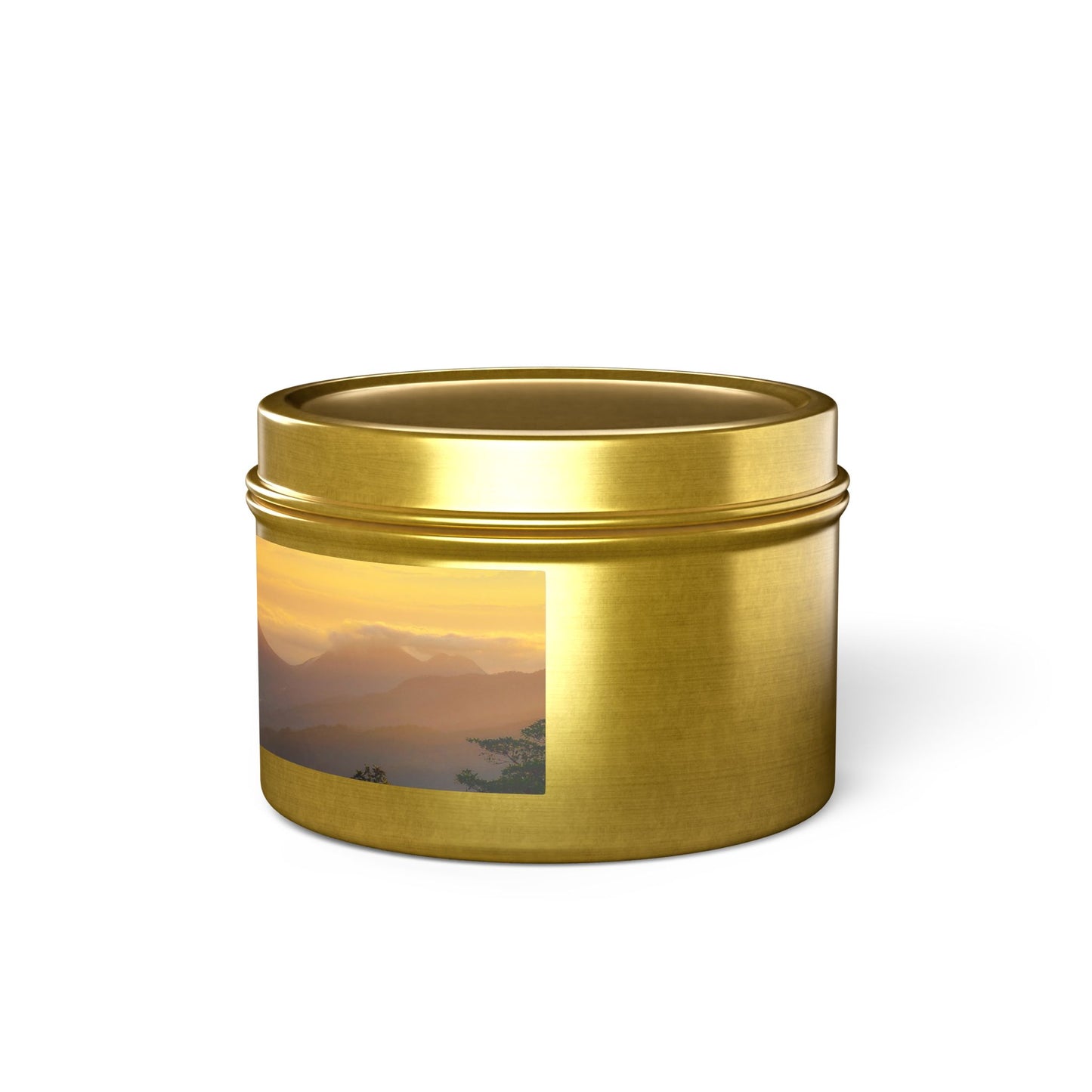 Serene Sunset Tin Candles | Hand-Poured Aromatherapy, Eco-Friendly Gift for Relaxation, Spa, Cozy Nook Decor, Home Fragrance