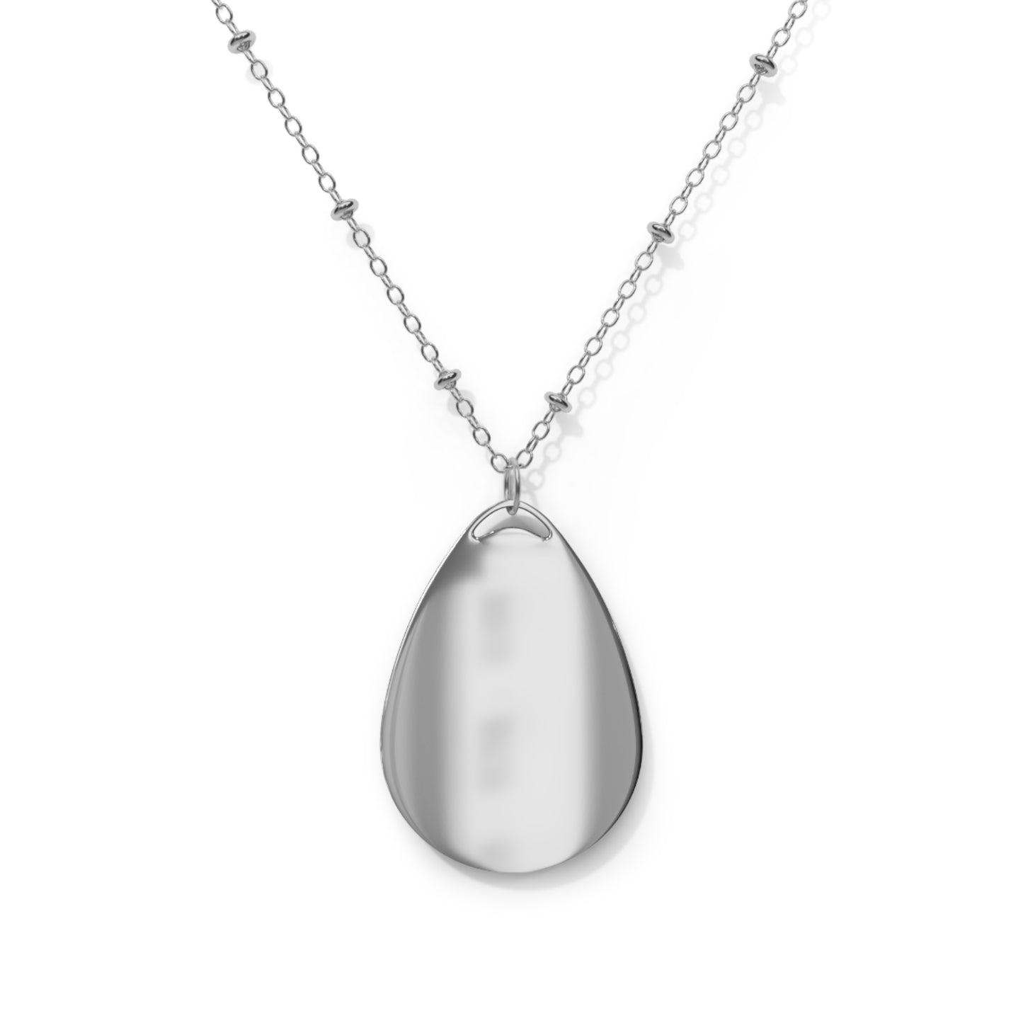 Romantic Oval Necklace - Just Feel the Love, Thoughtful Gift for Her, Elegant Jewelry for Anniversaries, Valentines, or Everyday Wear
