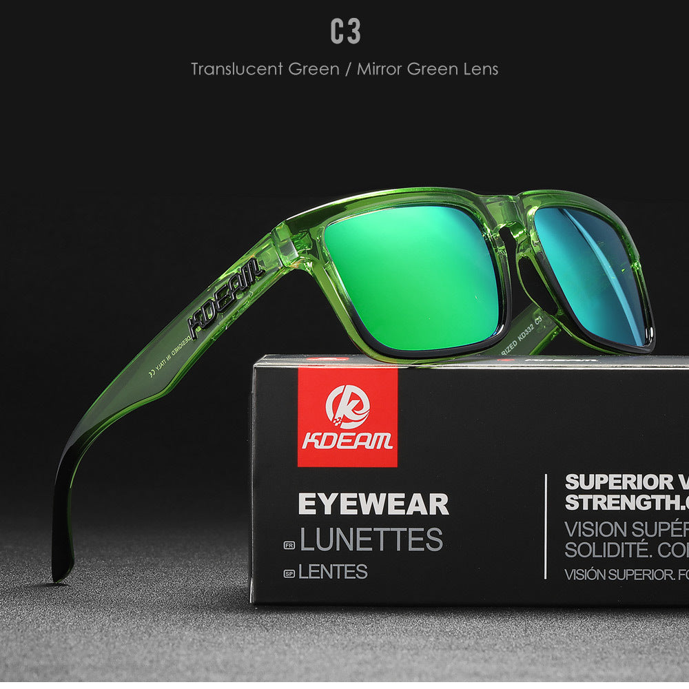 Square Outdoor Polarized Sunglasses Classic All-match Men's And Women's Sunglasses