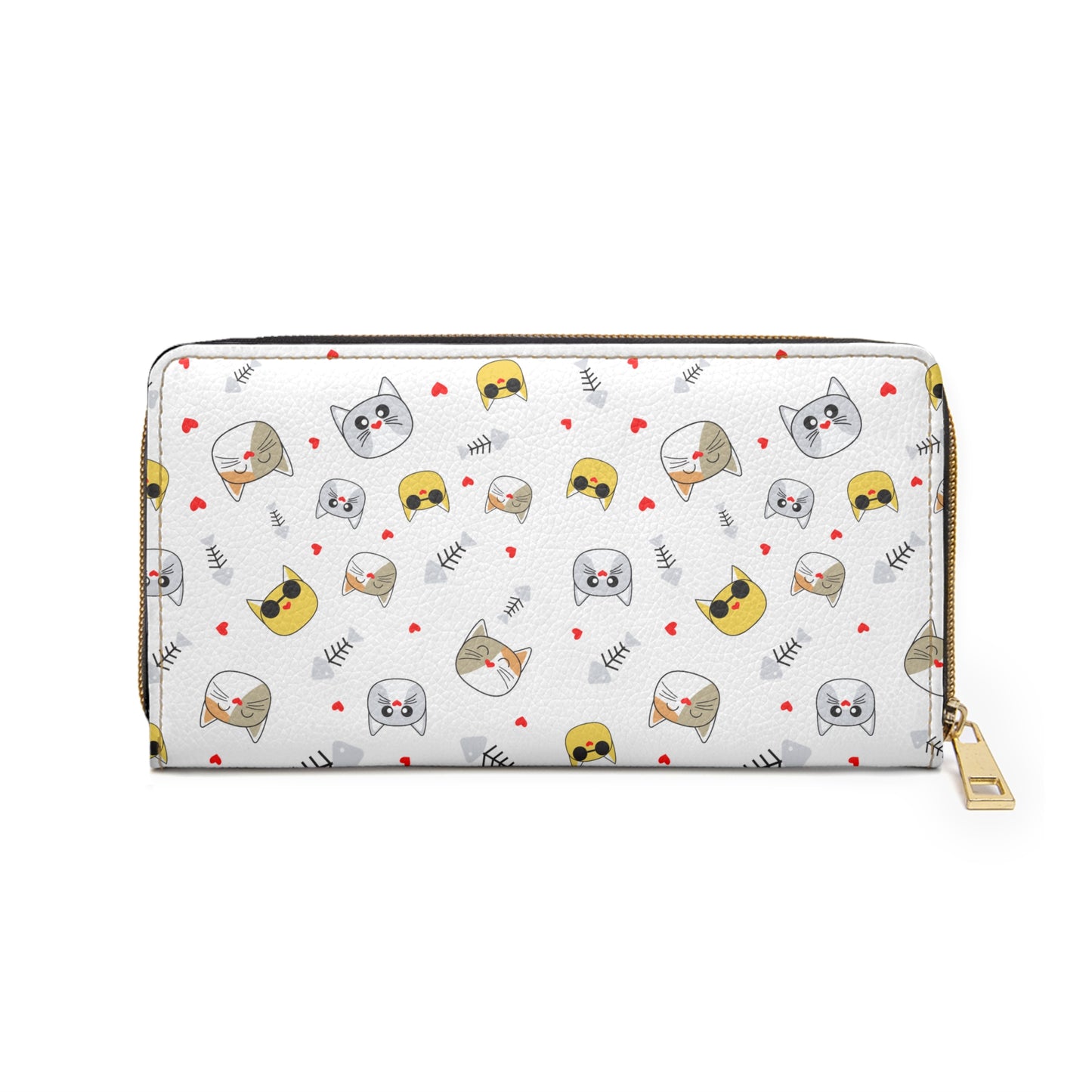 Cute Animal Zipper Wallet, Cat and Dog Print Wallet, Funny Pet Wallet, Lighthearted Gift for Animal Lovers, Stylish Accessories